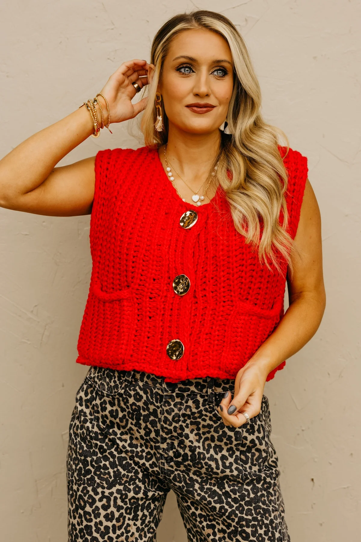 The Armani Chunky Knit Sweater Vest - Image 12