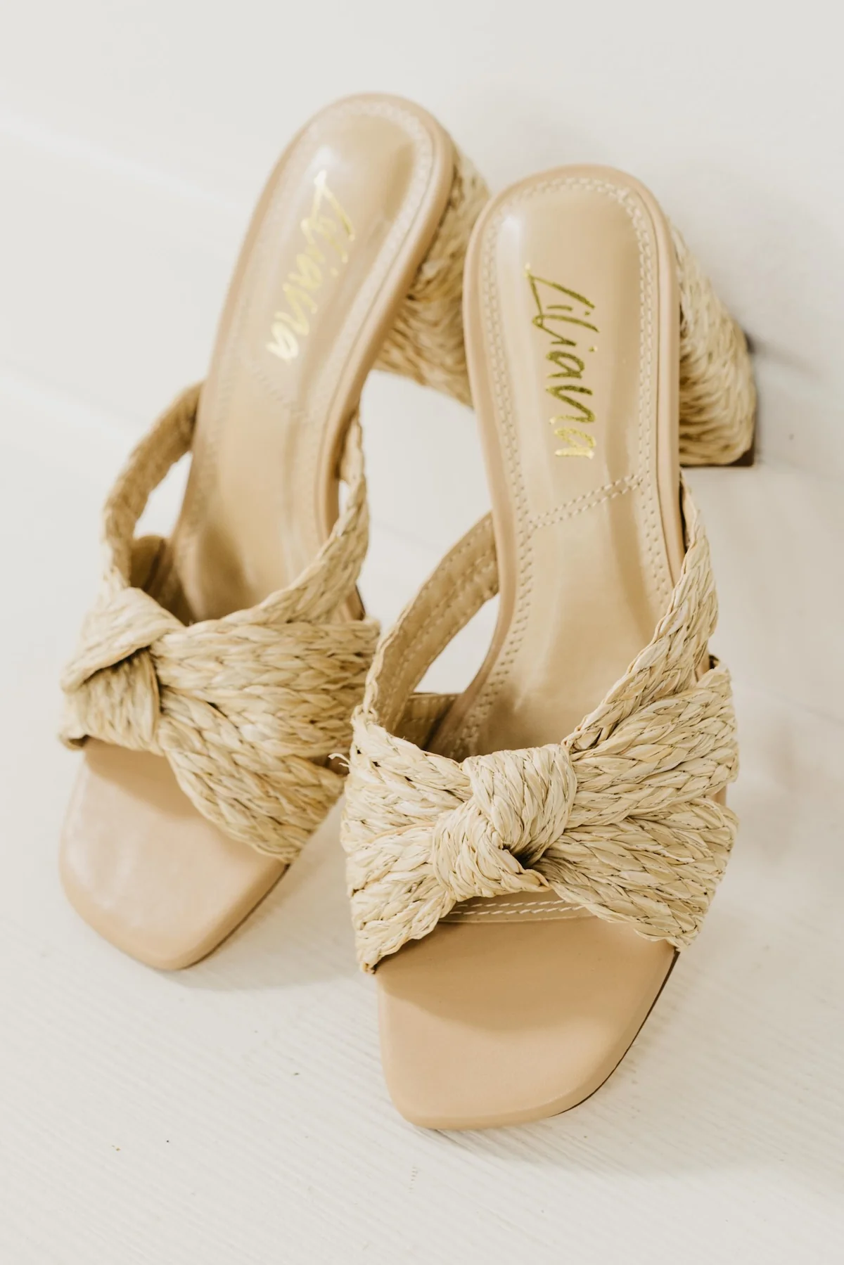 The Ashley Raffia Block Heel