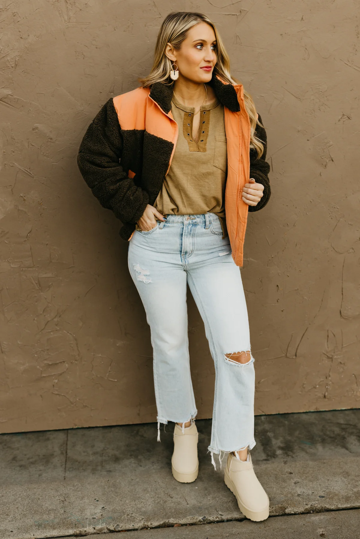 The Aspen Contrast Sherpa Puffer Jacket  - FINAL SALE - Image 3