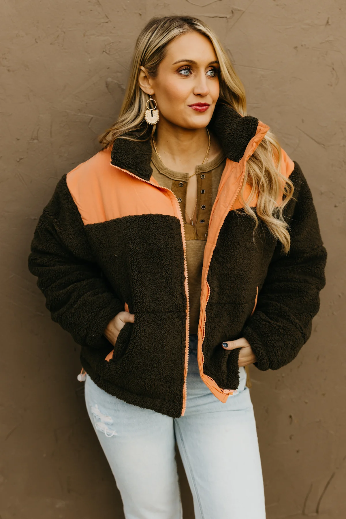 The Aspen Contrast Sherpa Puffer Jacket  - FINAL SALE - Image 7
