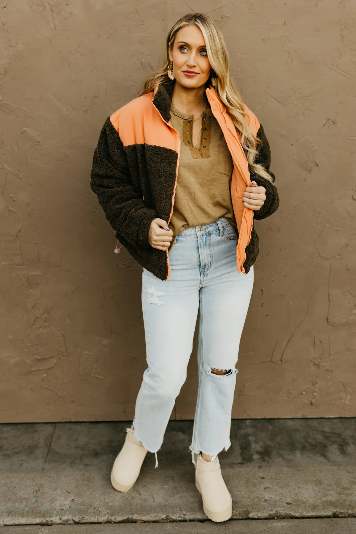 The Aspen Contrast Sherpa Puffer Jacket  - FINAL SALE - Image 8