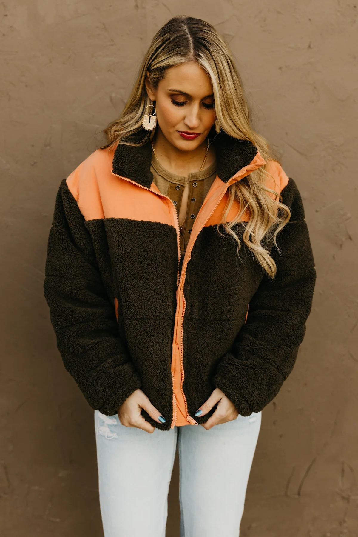 The Aspen Contrast Sherpa Puffer Jacket  - FINAL SALE - Image 9