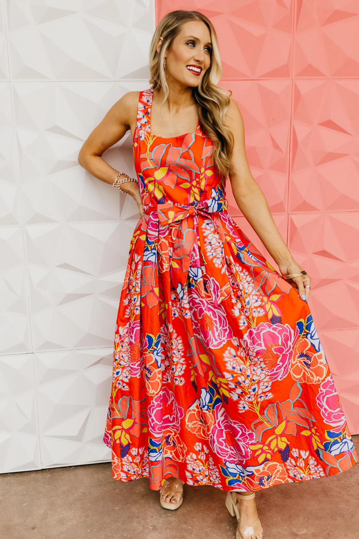 The Atlas Floral Midi Dress