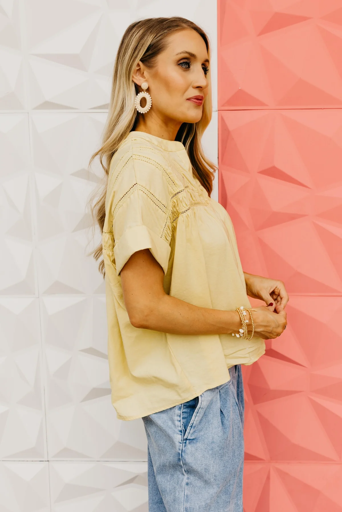 The Atticus Lace Dolman Blouse - Image 9