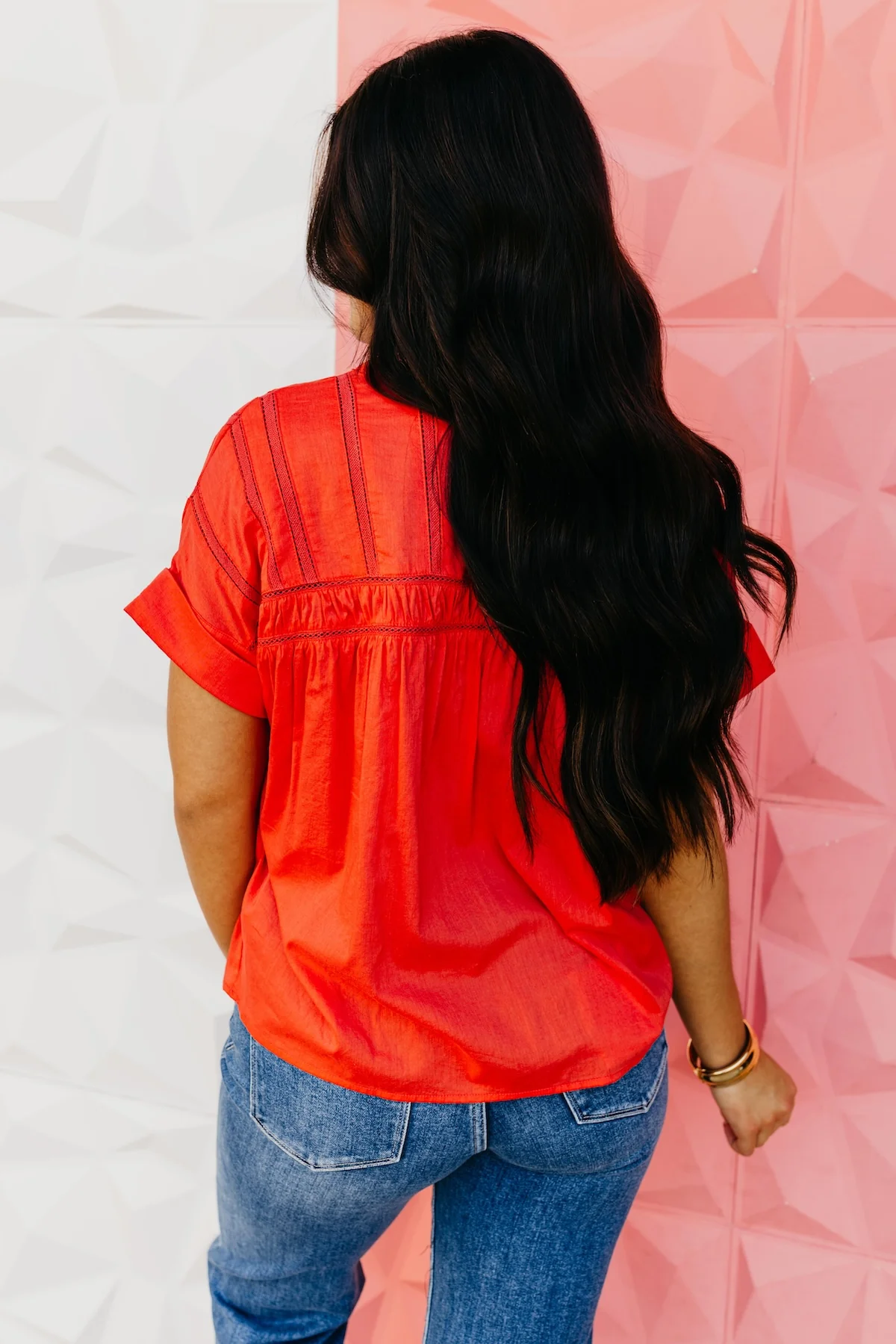 The Atticus Lace Dolman Blouse - Image 13