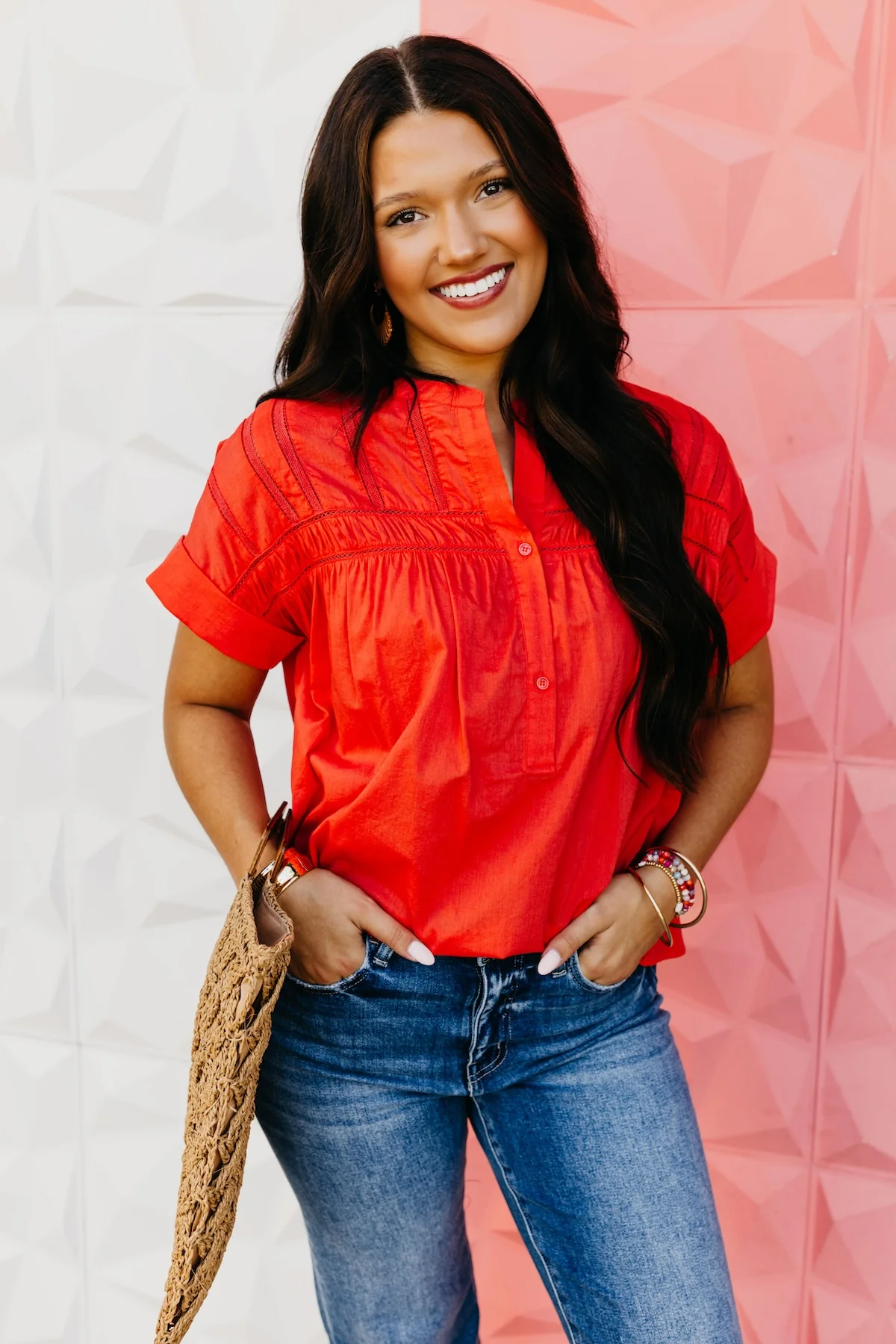 The Atticus Lace Dolman Blouse - Image 5