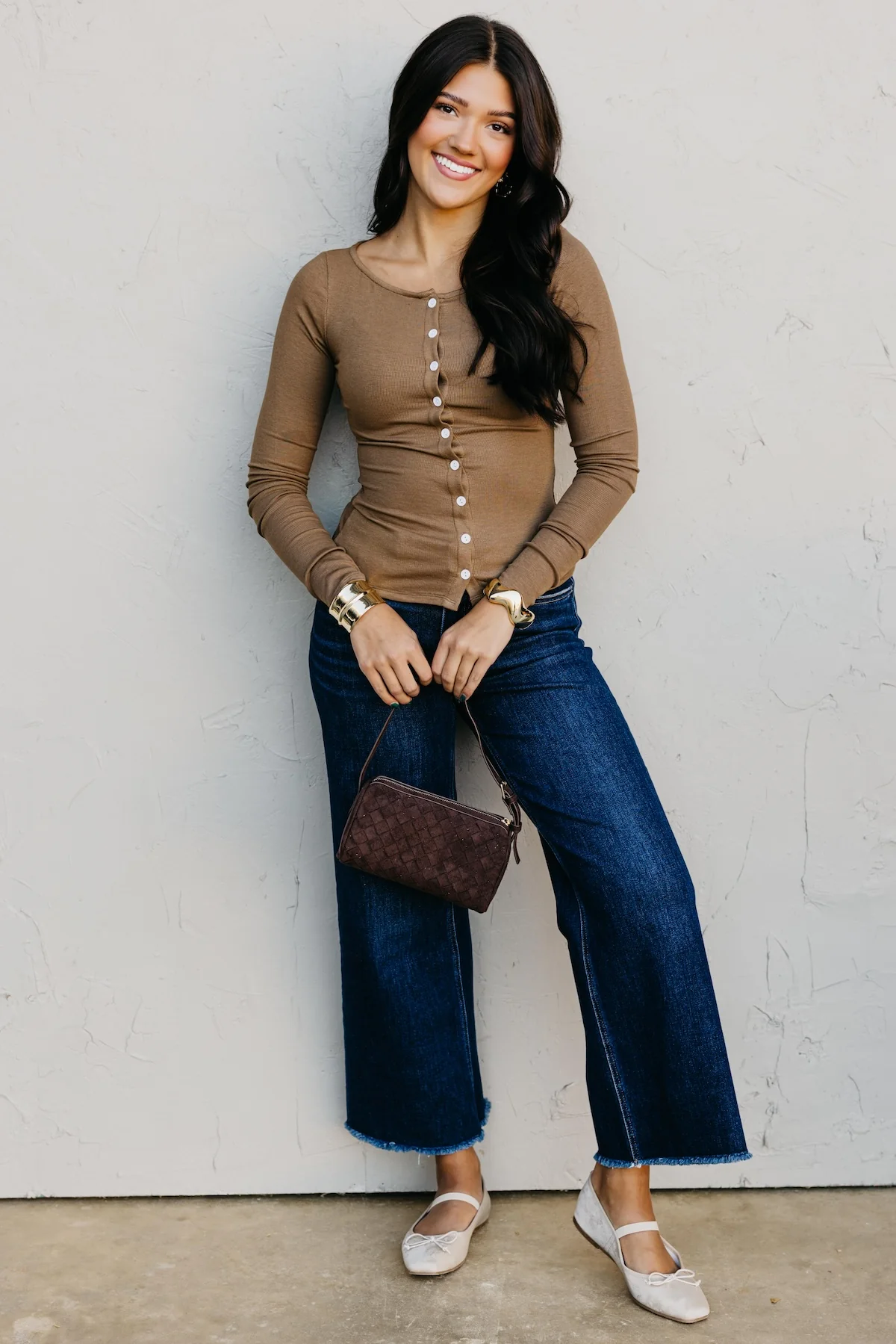 The Audrina Button Up Knit Top - Image 2