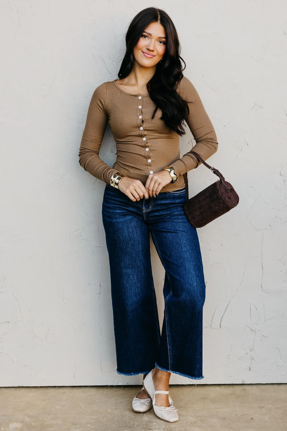 The Audrina Button Up Knit Top - Image 4