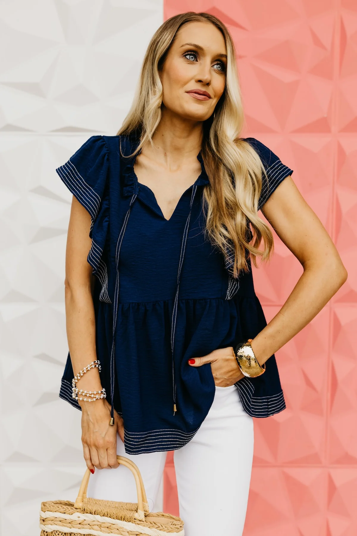 The Augustus Ruffle Sleeve Blouse - Image 3