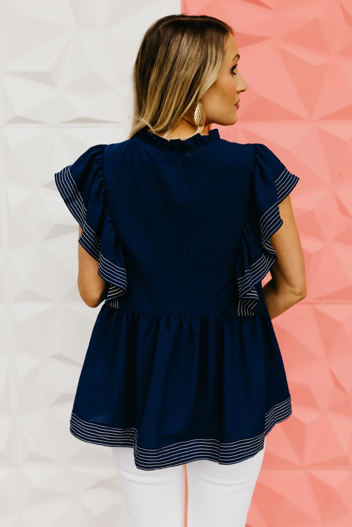 The Augustus Ruffle Sleeve Blouse - Image 7