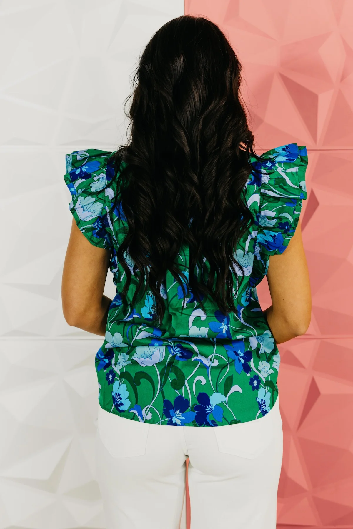 The Austin Floral Ruffle Top - Image 8