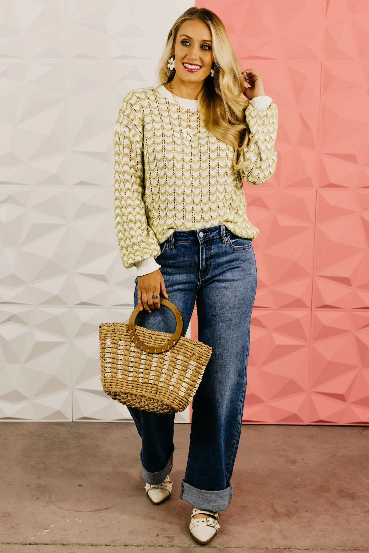 The Bayler Chevron Knit Sweater - Image 3