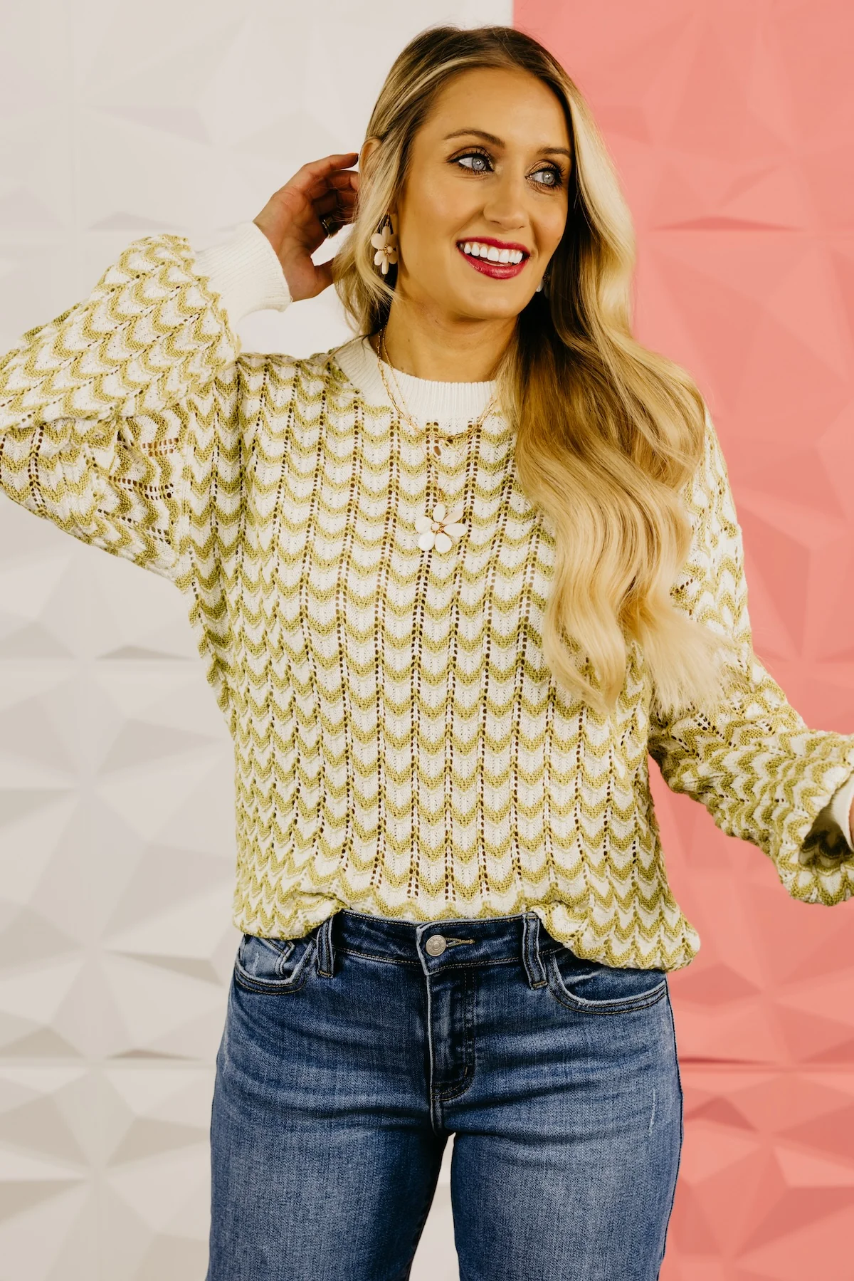 The Bayler Chevron Knit Sweater - Image 6