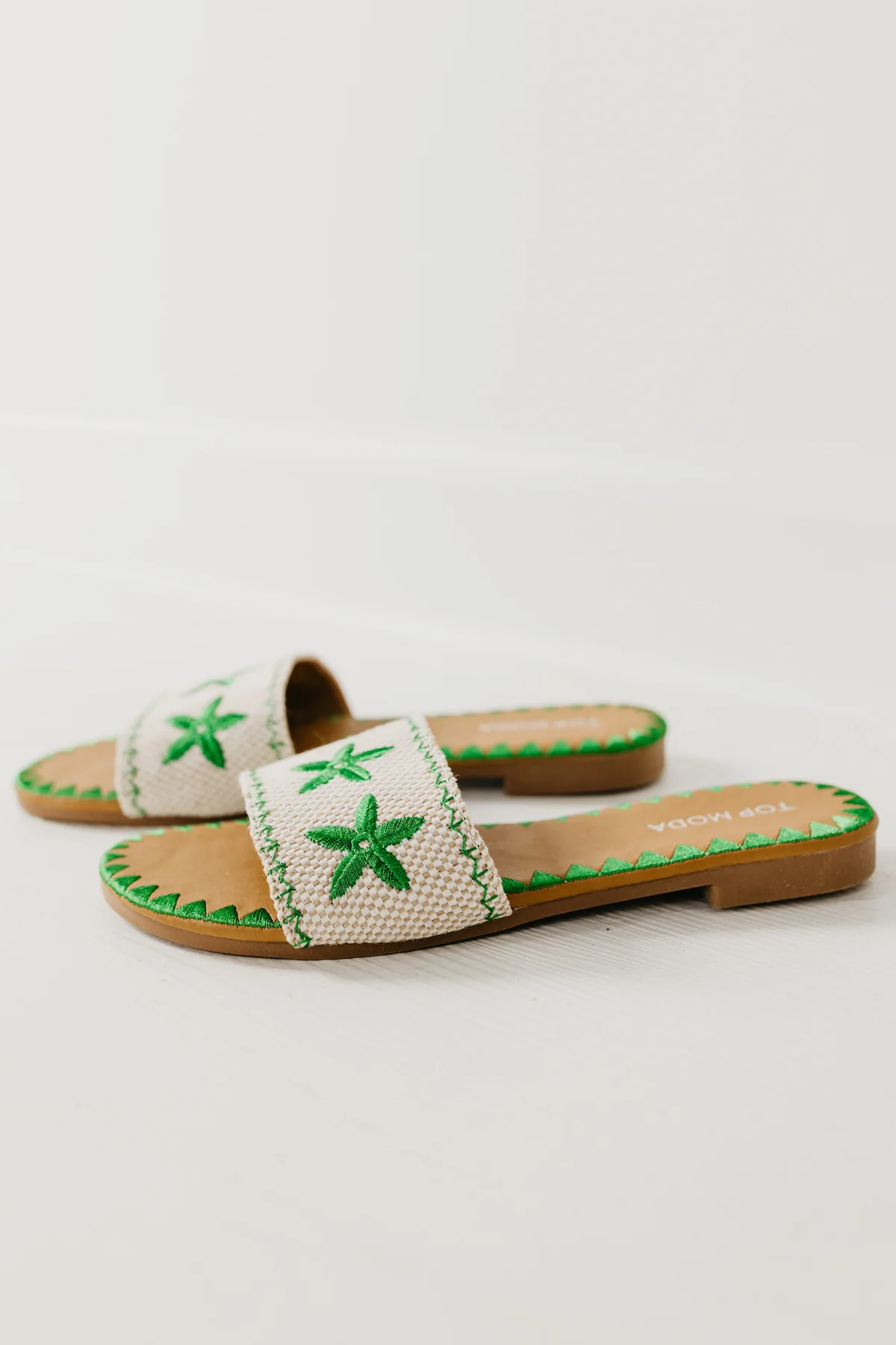 The Beach Embroidered Slide Sandal - Image 3