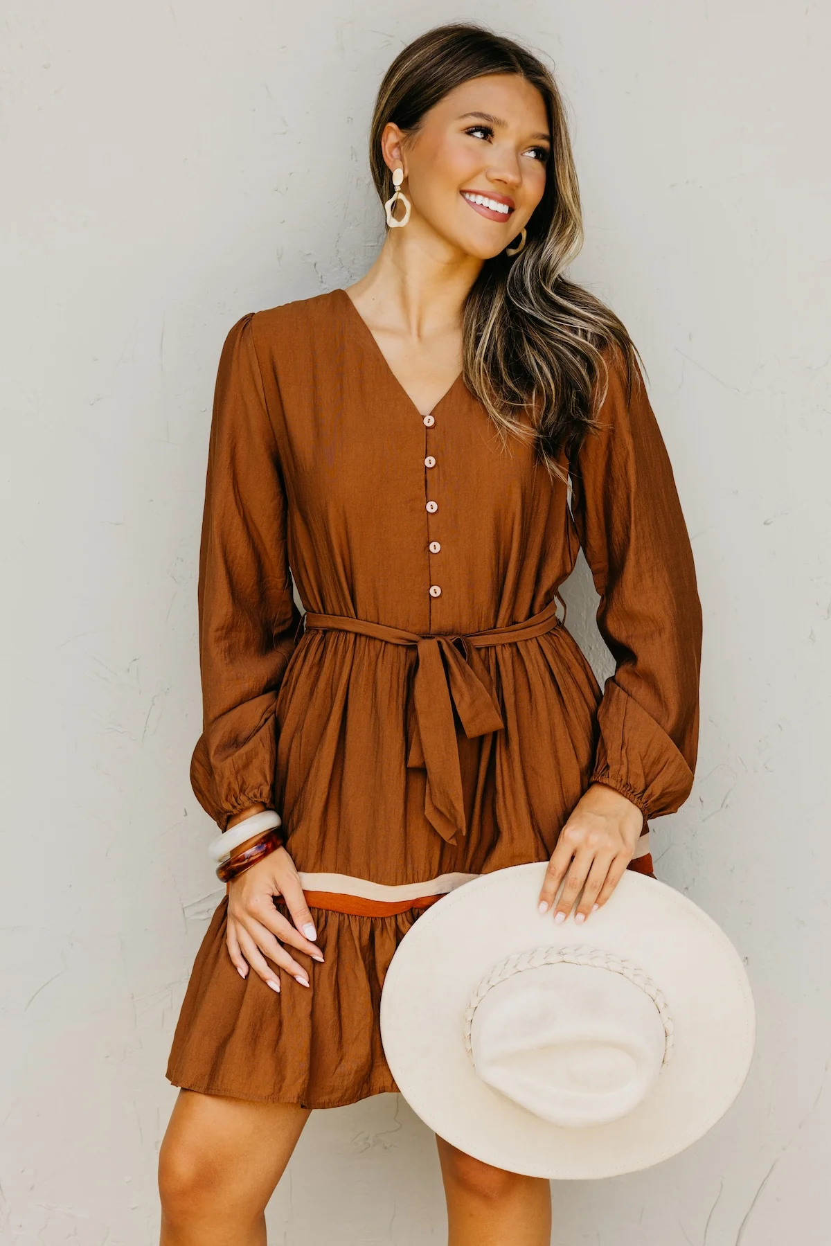 The Belinda Button Down Mini Dress