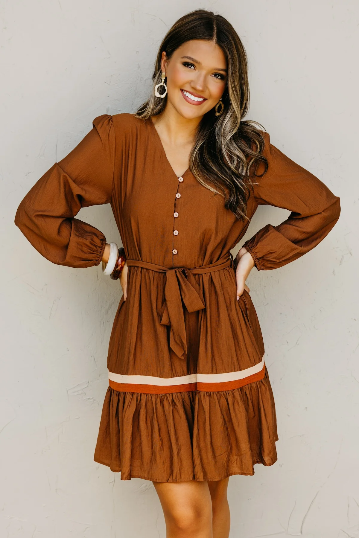 The Belinda Button Down Mini Dress - Image 10