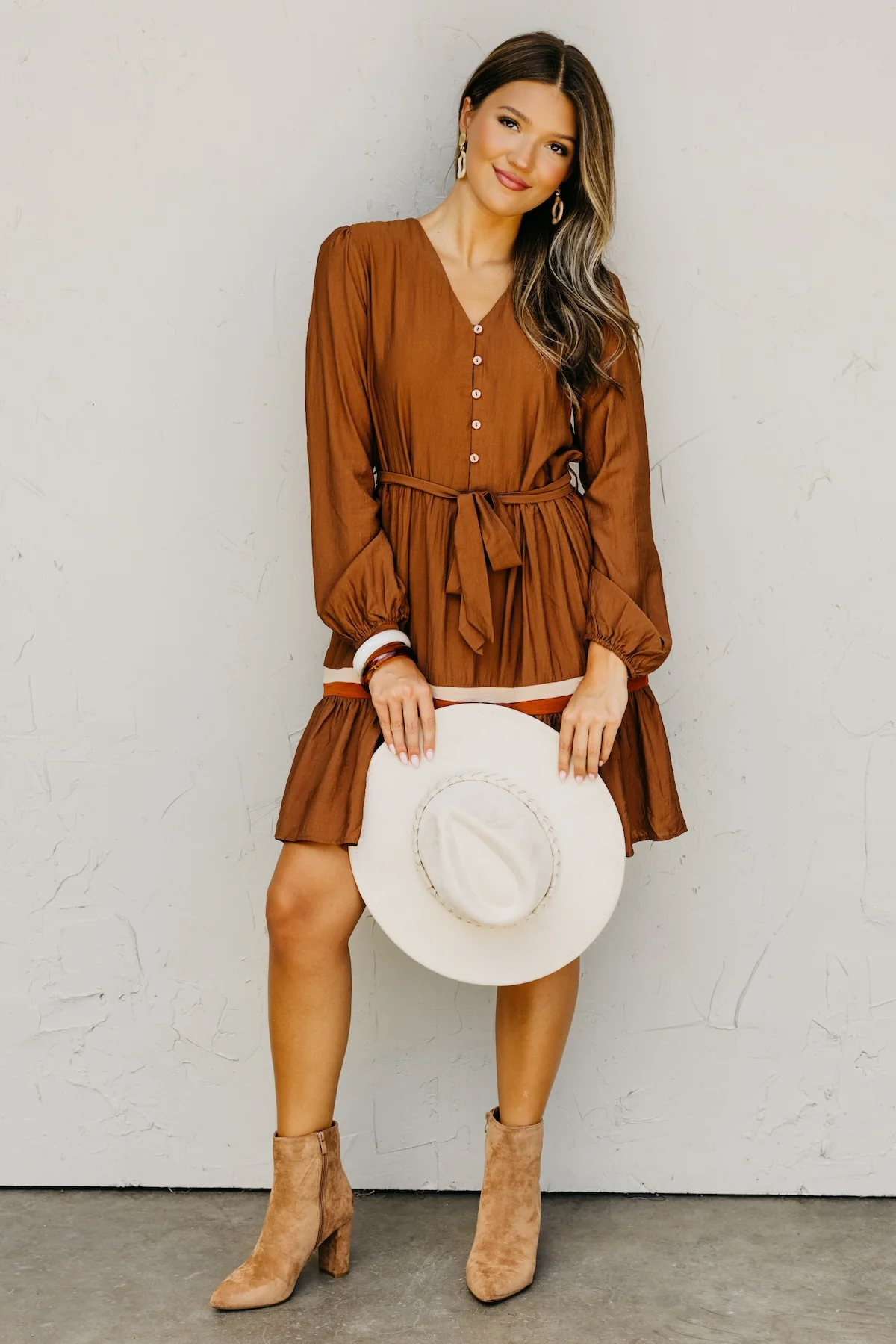 The Belinda Button Down Mini Dress - Image 2