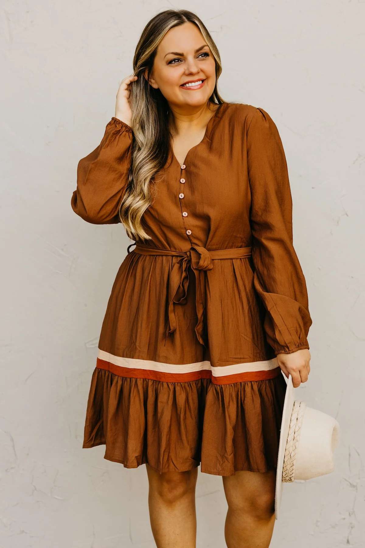 The Belinda Button Down Mini Dress - Image 3