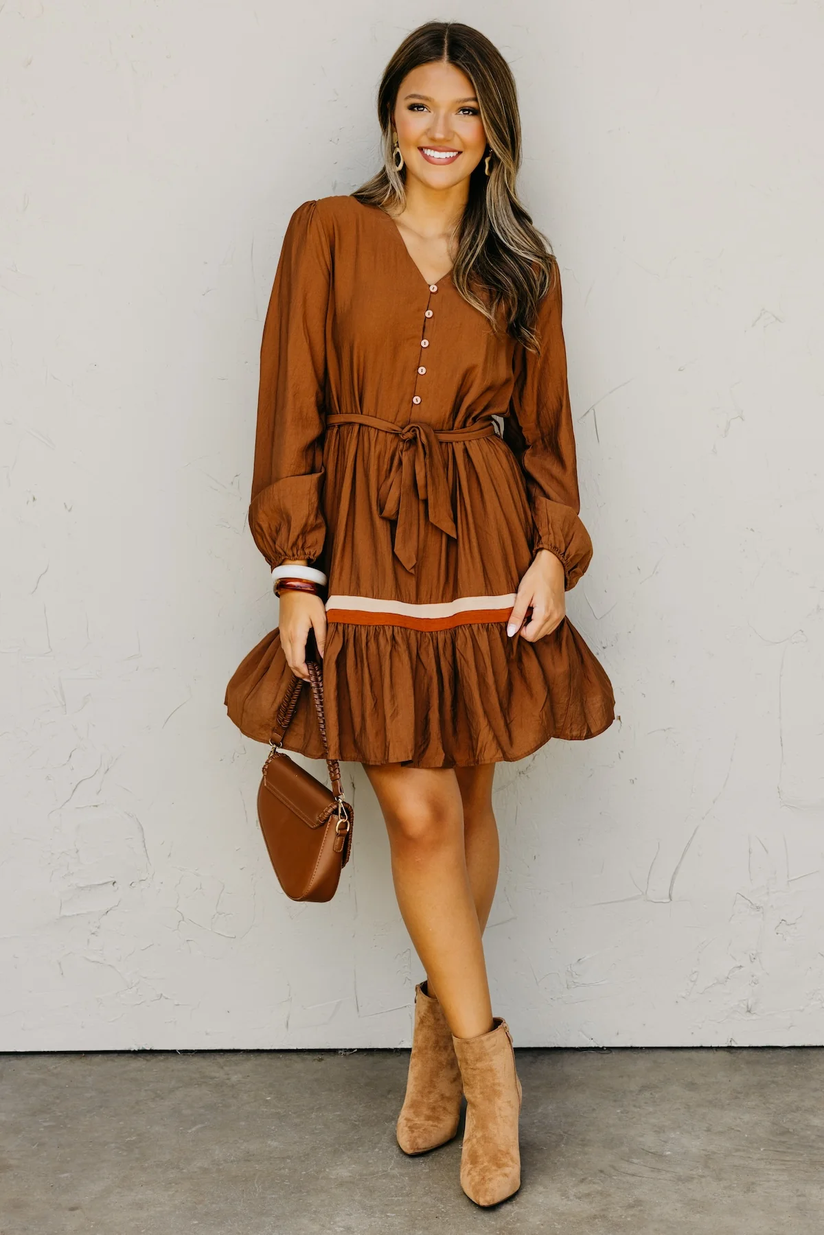 The Belinda Button Down Mini Dress - Image 5