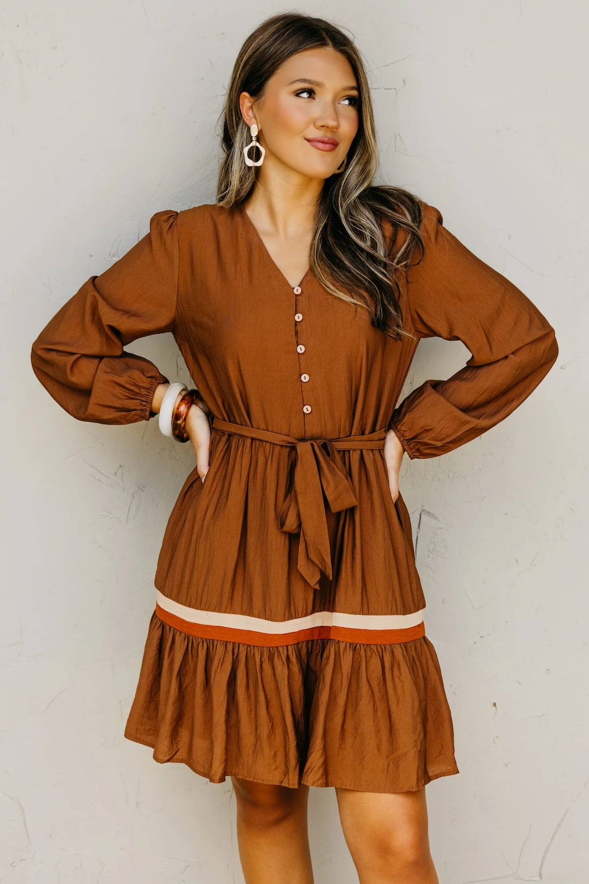 The Belinda Button Down Mini Dress - Image 7