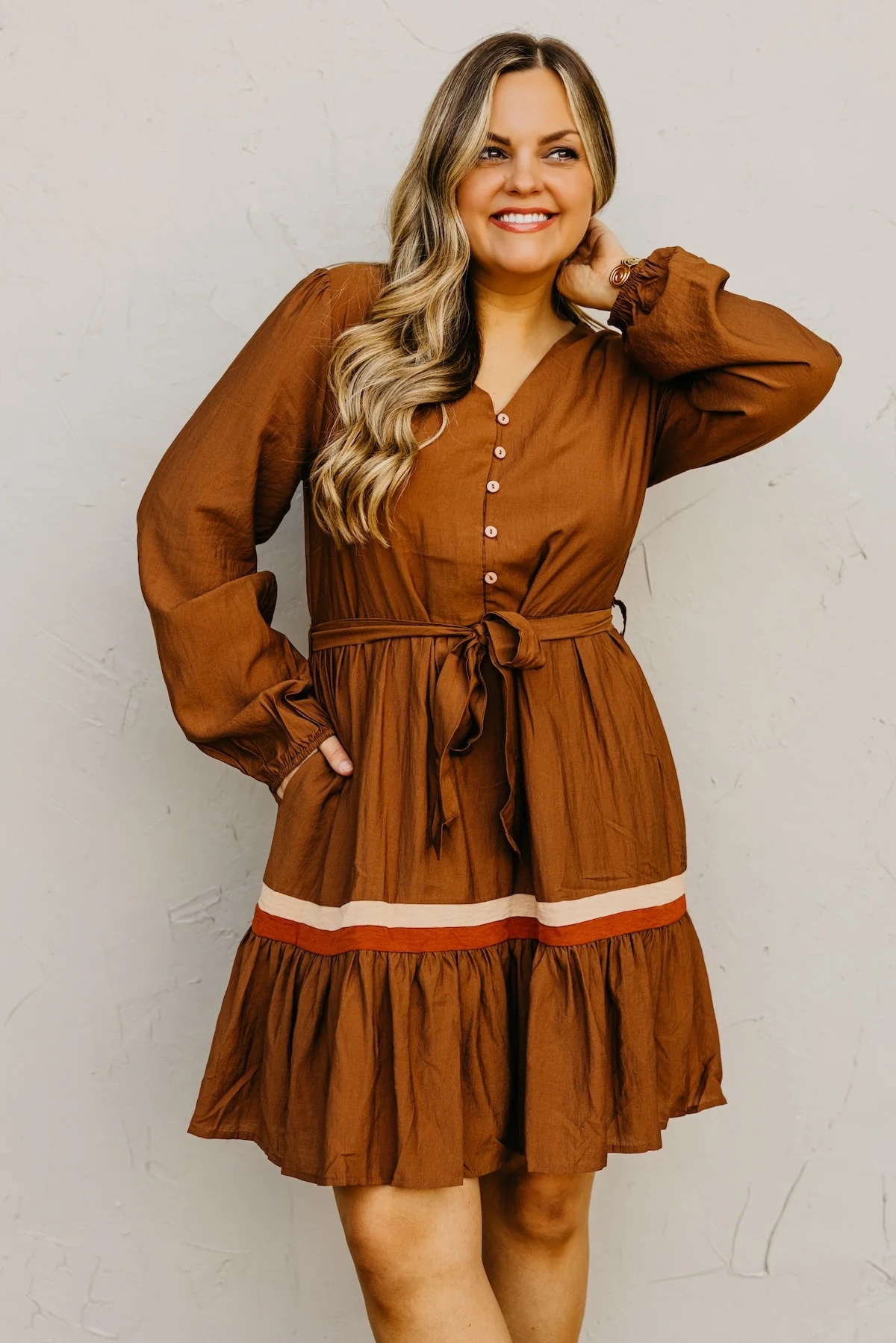 The Belinda Button Down Mini Dress - Image 8
