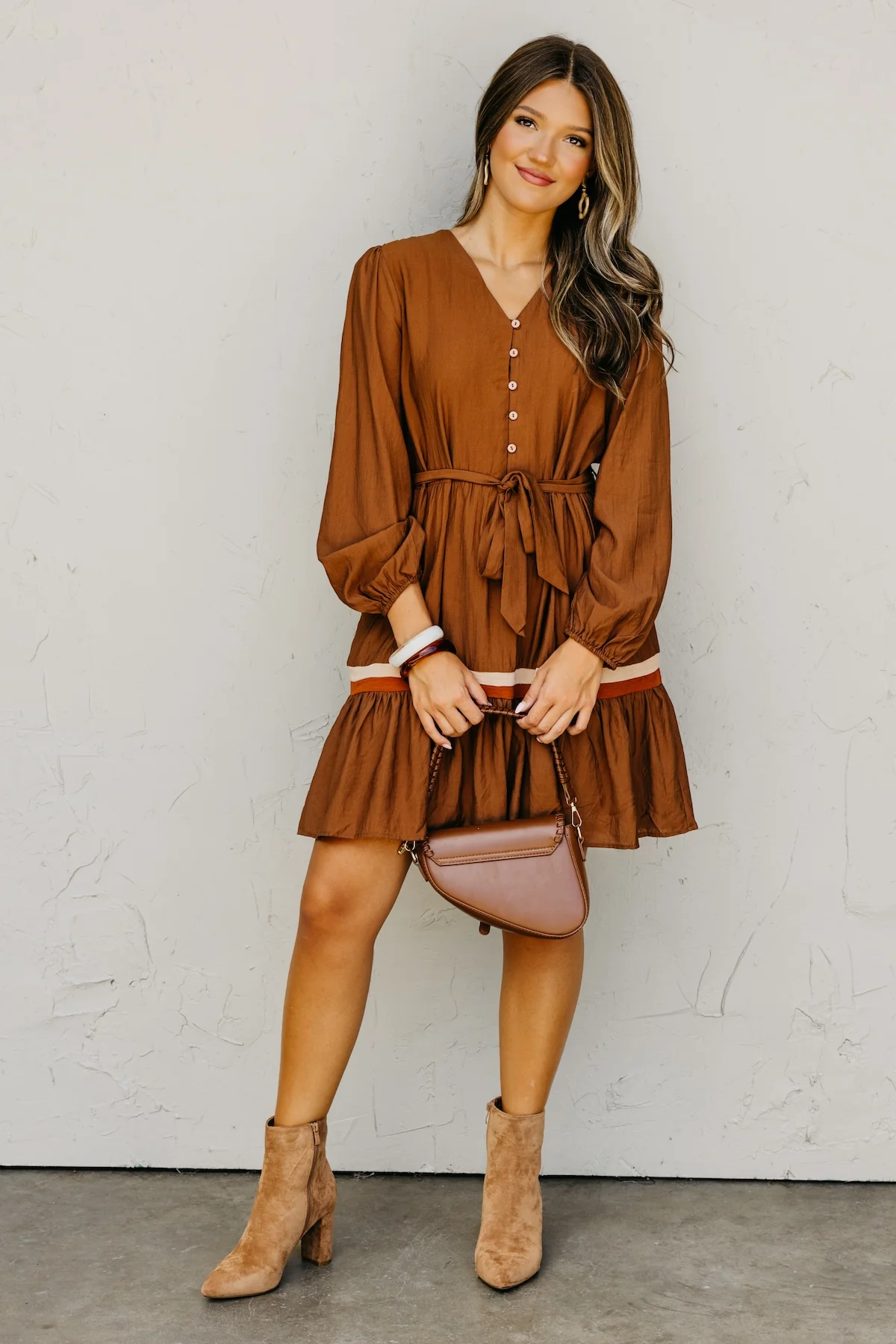 The Belinda Button Down Mini Dress - Image 9