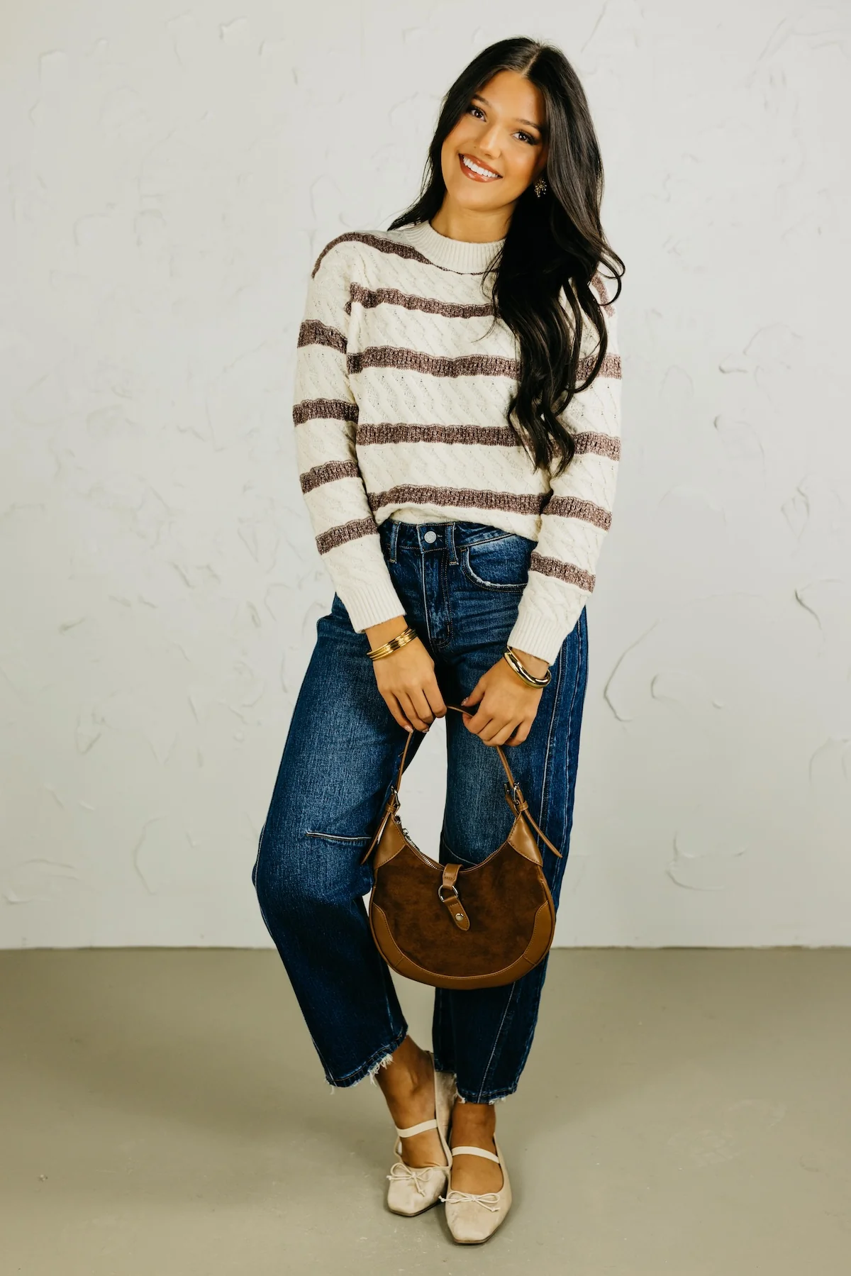 The Blake Lurex Striped Sweater - Image 2