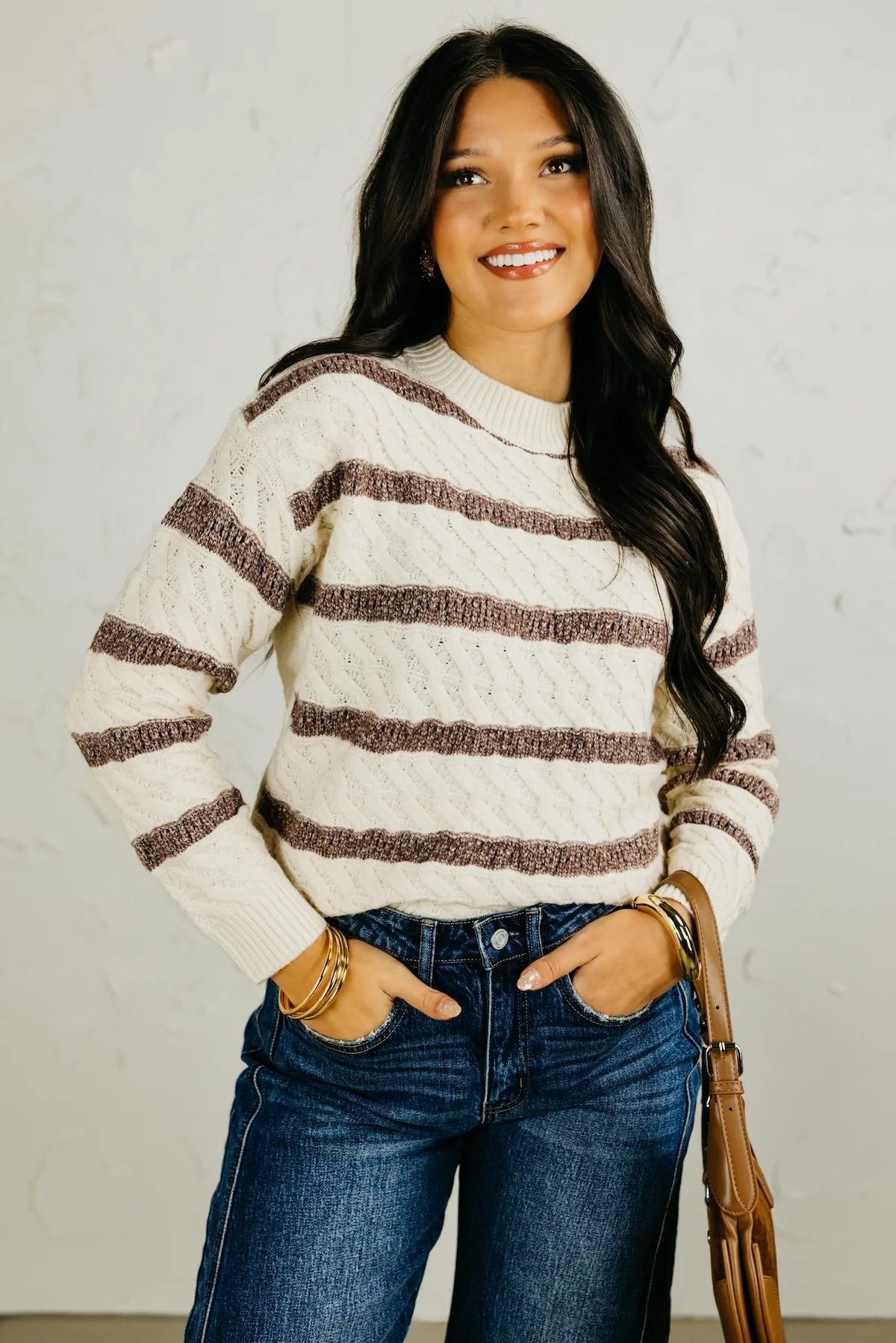 The Blake Lurex Striped Sweater - Image 4