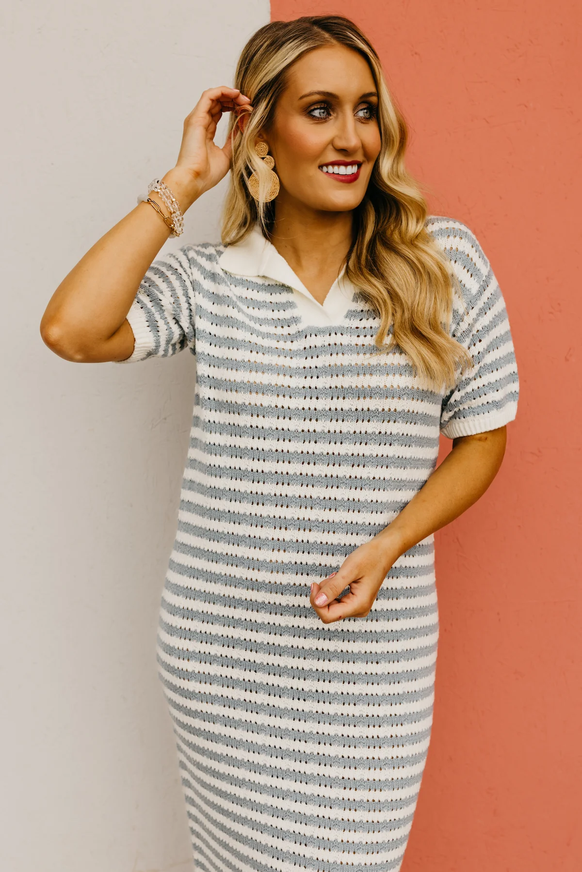 The Bodhi Open Knit Sweater Dress - Image 10