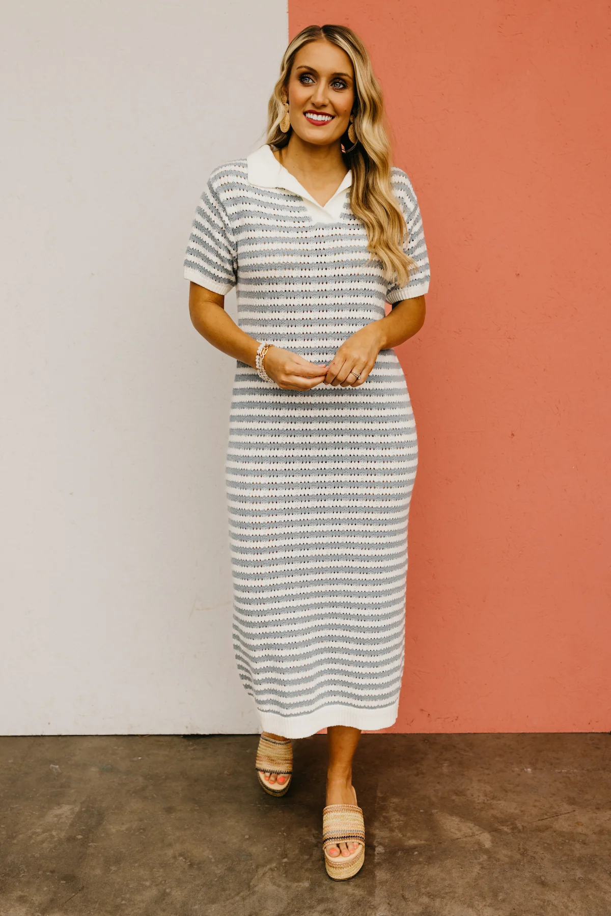 The Bodhi Open Knit Sweater Dress - Image 5