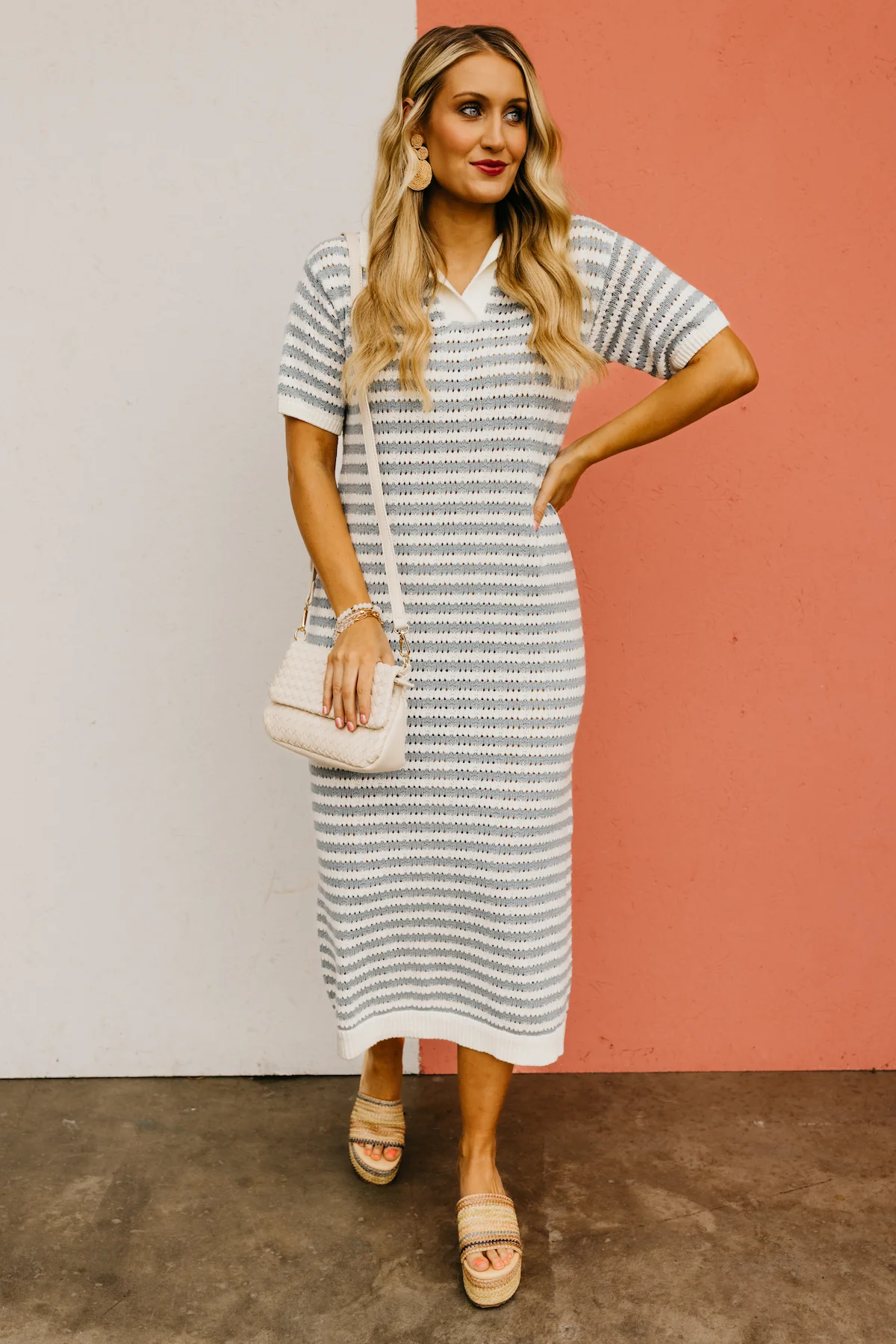 The Bodhi Open Knit Sweater Dress - Image 8