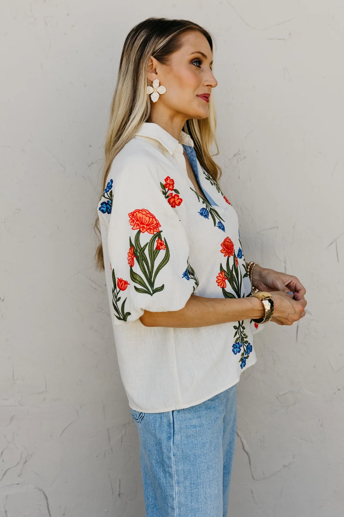 The Braelyn Floral Embroidered Top - Image 11