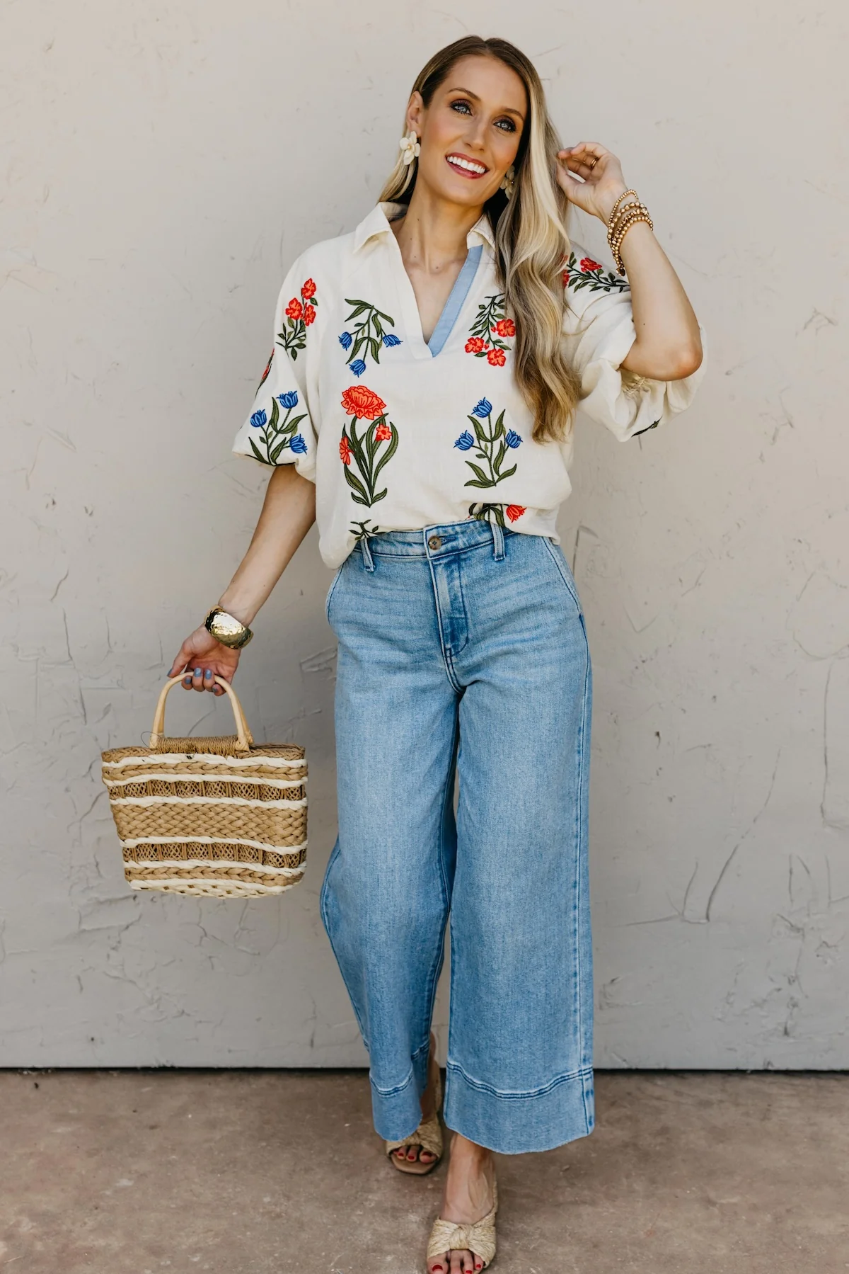 The Braelyn Floral Embroidered Top - Image 2