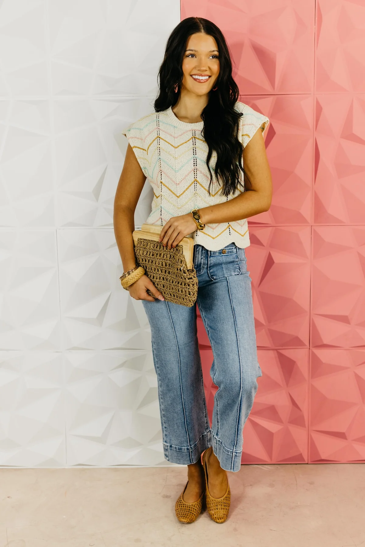 The Brandon Chevron Sweater Vest - Image 2