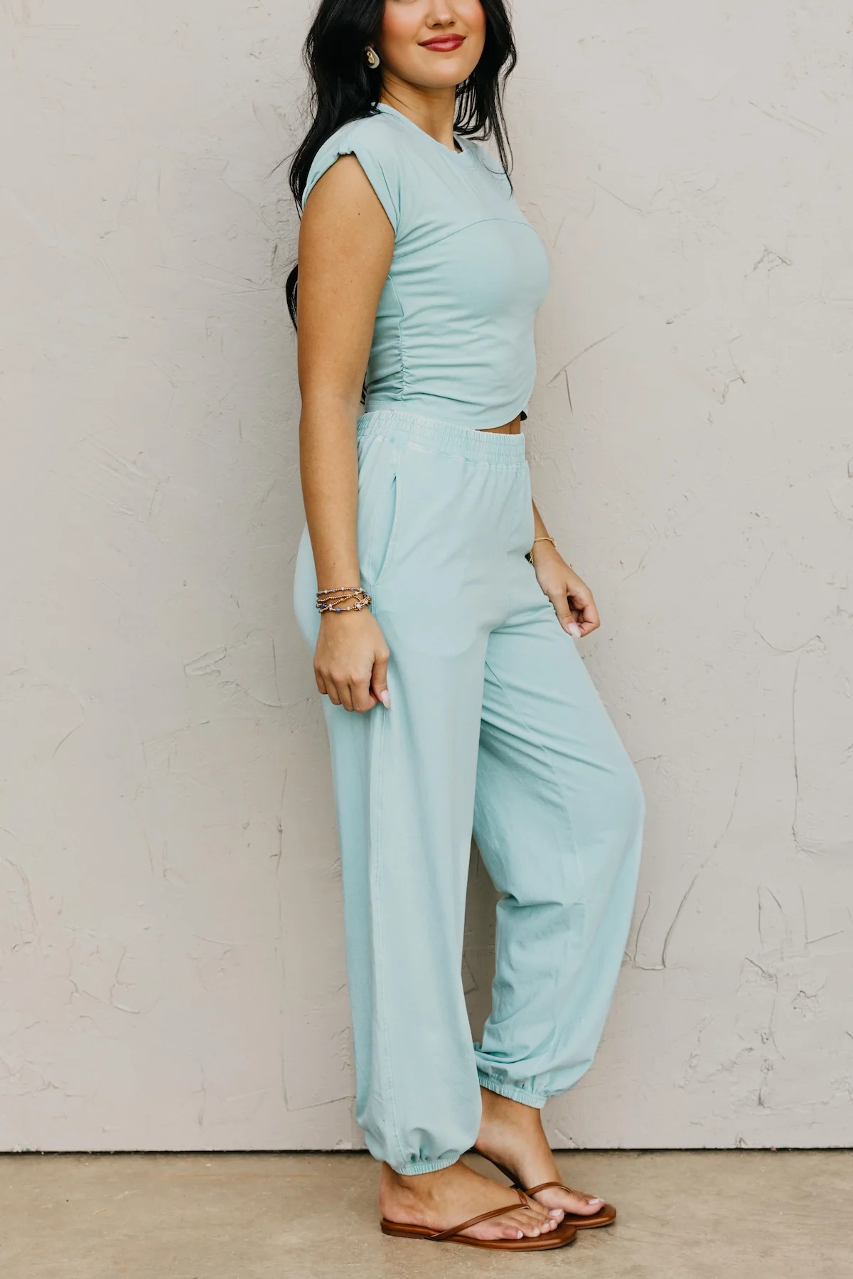 The Brantley Wrap Front Jogger Set - Image 10