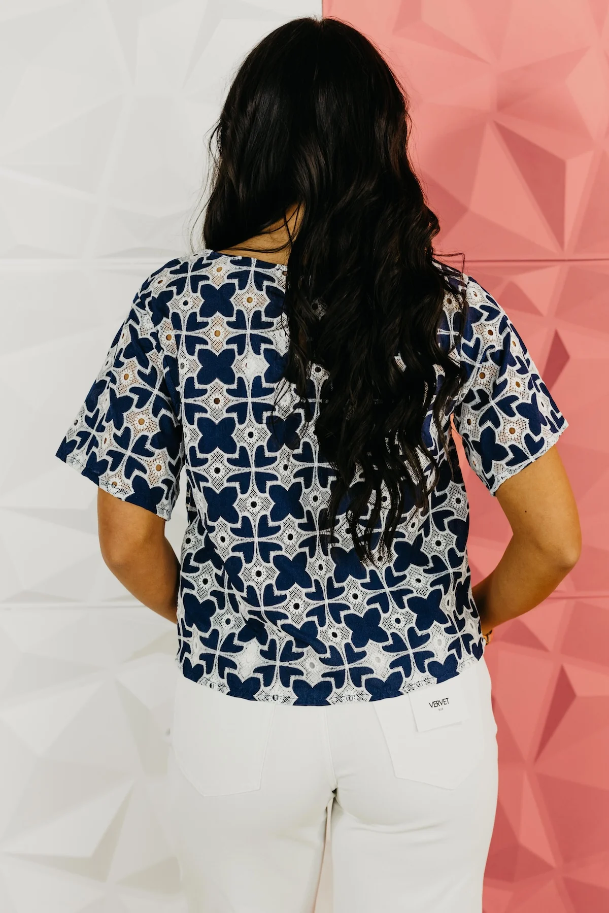 The Brayden Embroidered Eyelet Top - Image 8