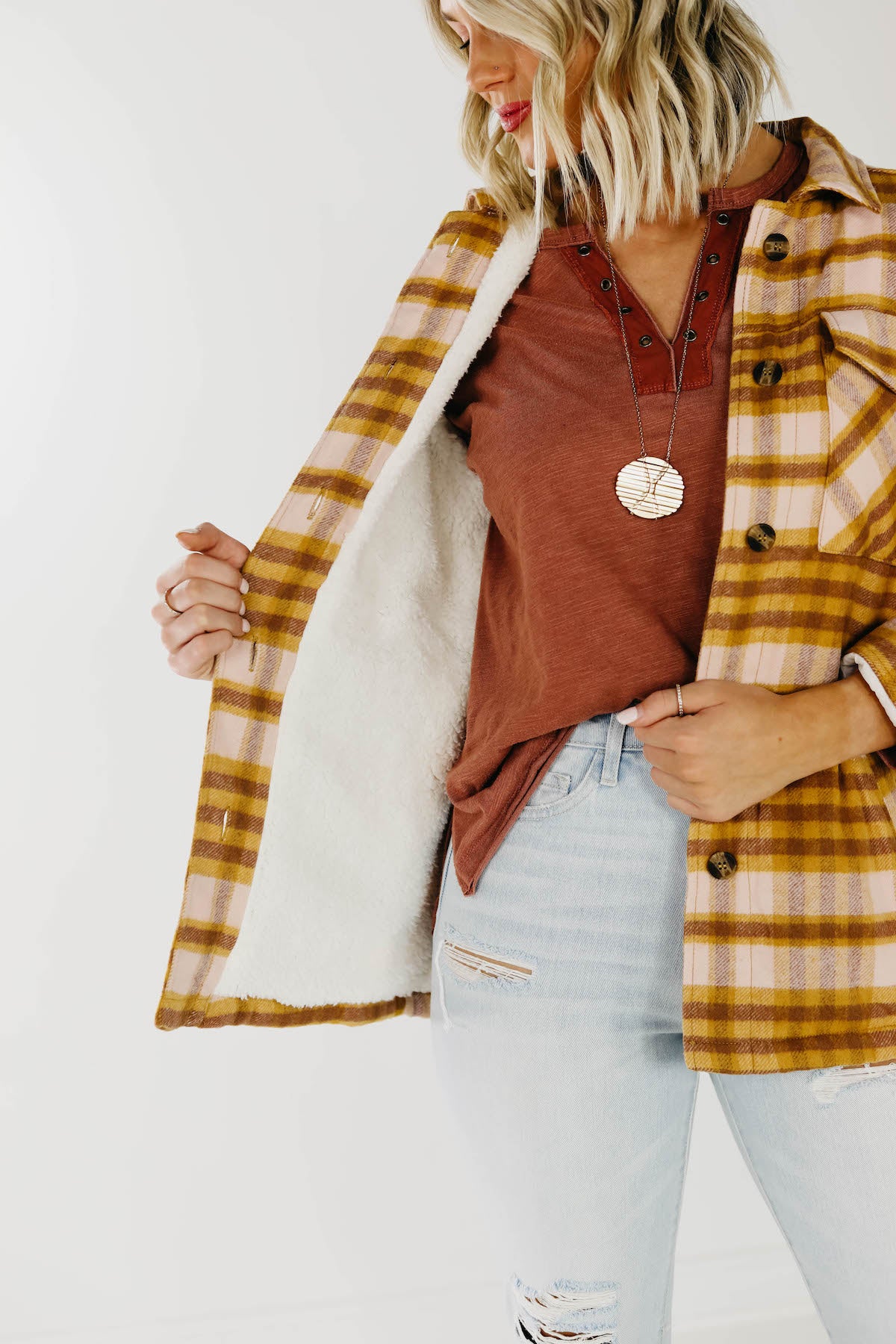 The Brayden Fleece Lined Shacket - Image 4