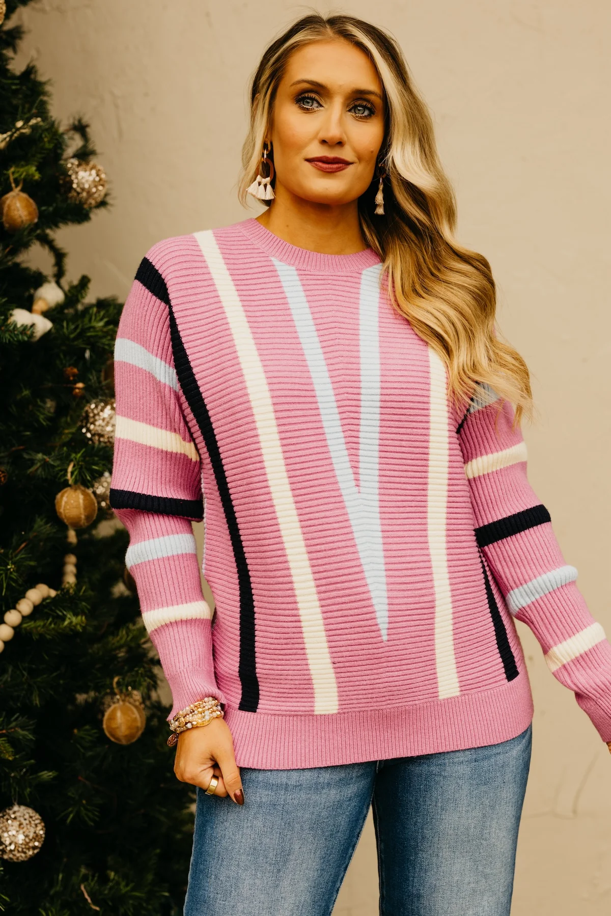 The Brooklyn Chevron Stripe Sweater - Image 13