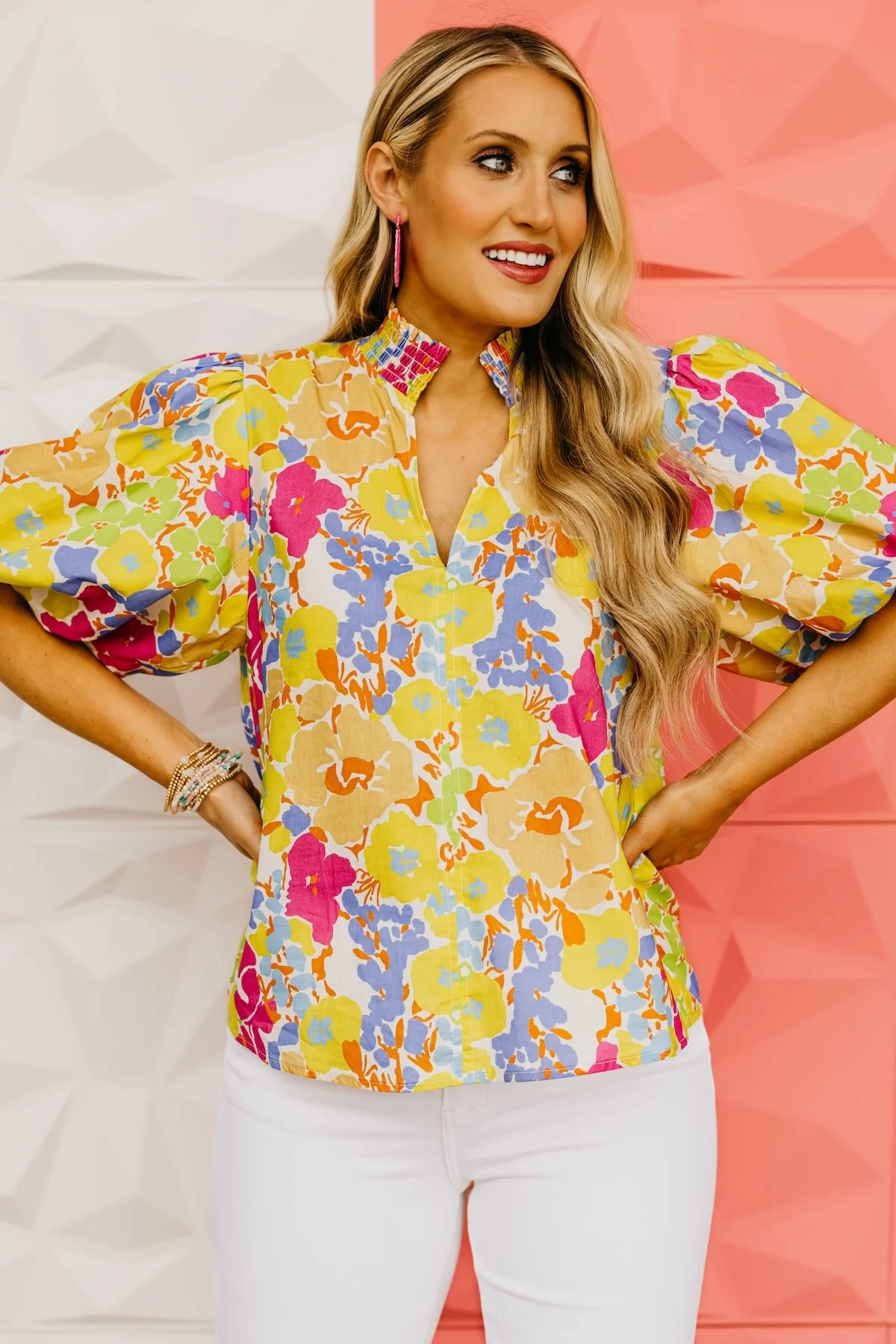 The Cade Floral Puff Sleeve Top - Image 5