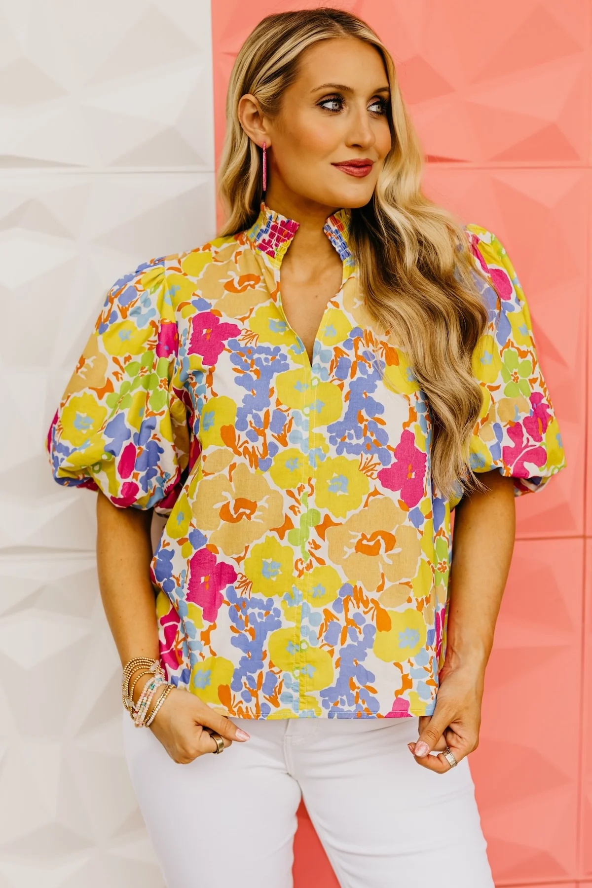 The Cade Floral Puff Sleeve Top - Image 8