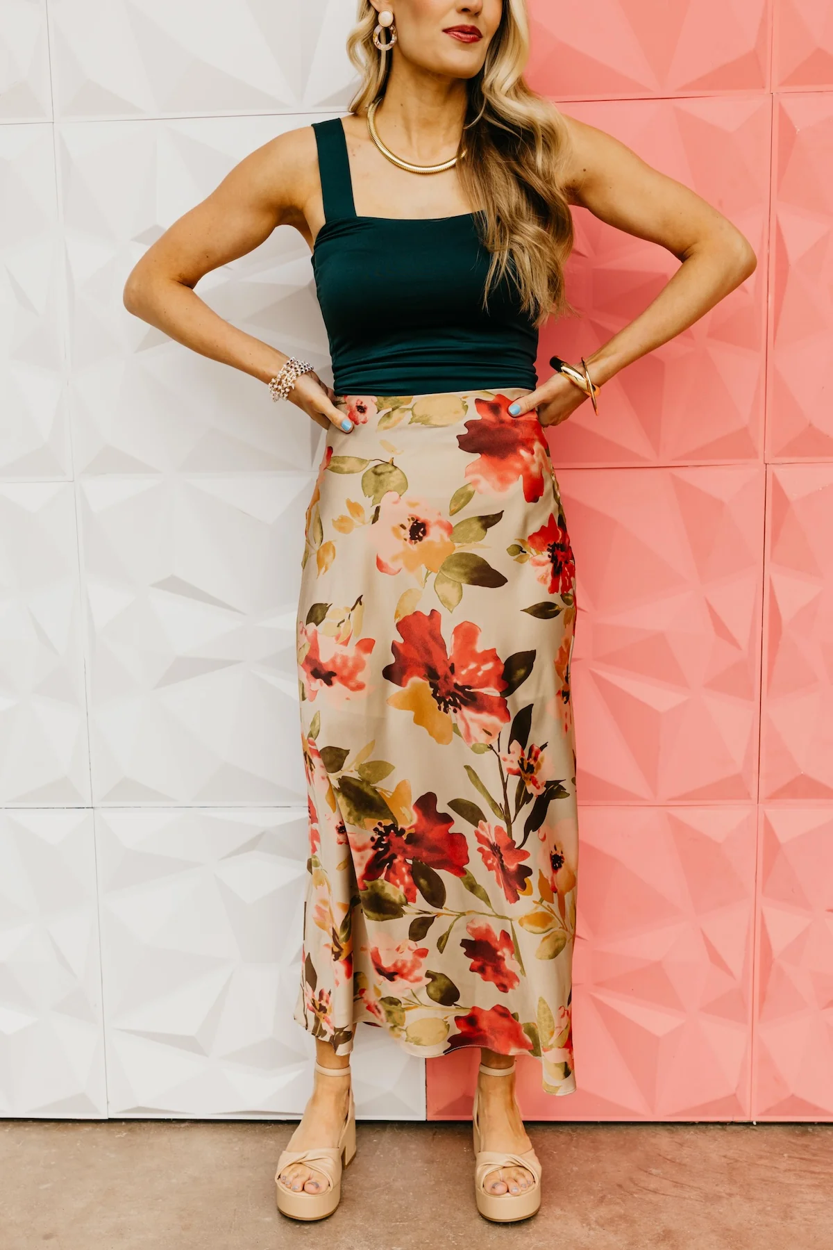 The Caden Floral Midi Skirt - Image 2
