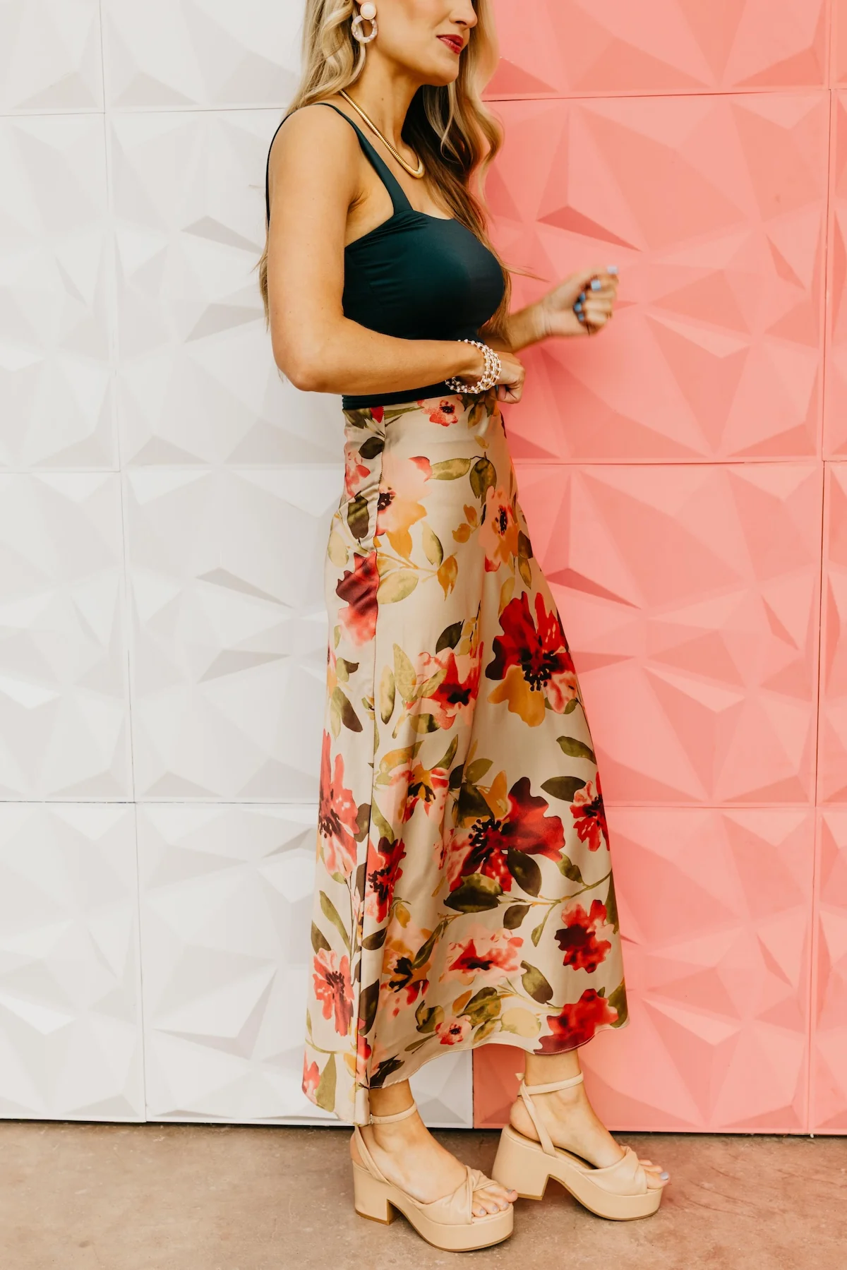 The Caden Floral Midi Skirt - Image 3