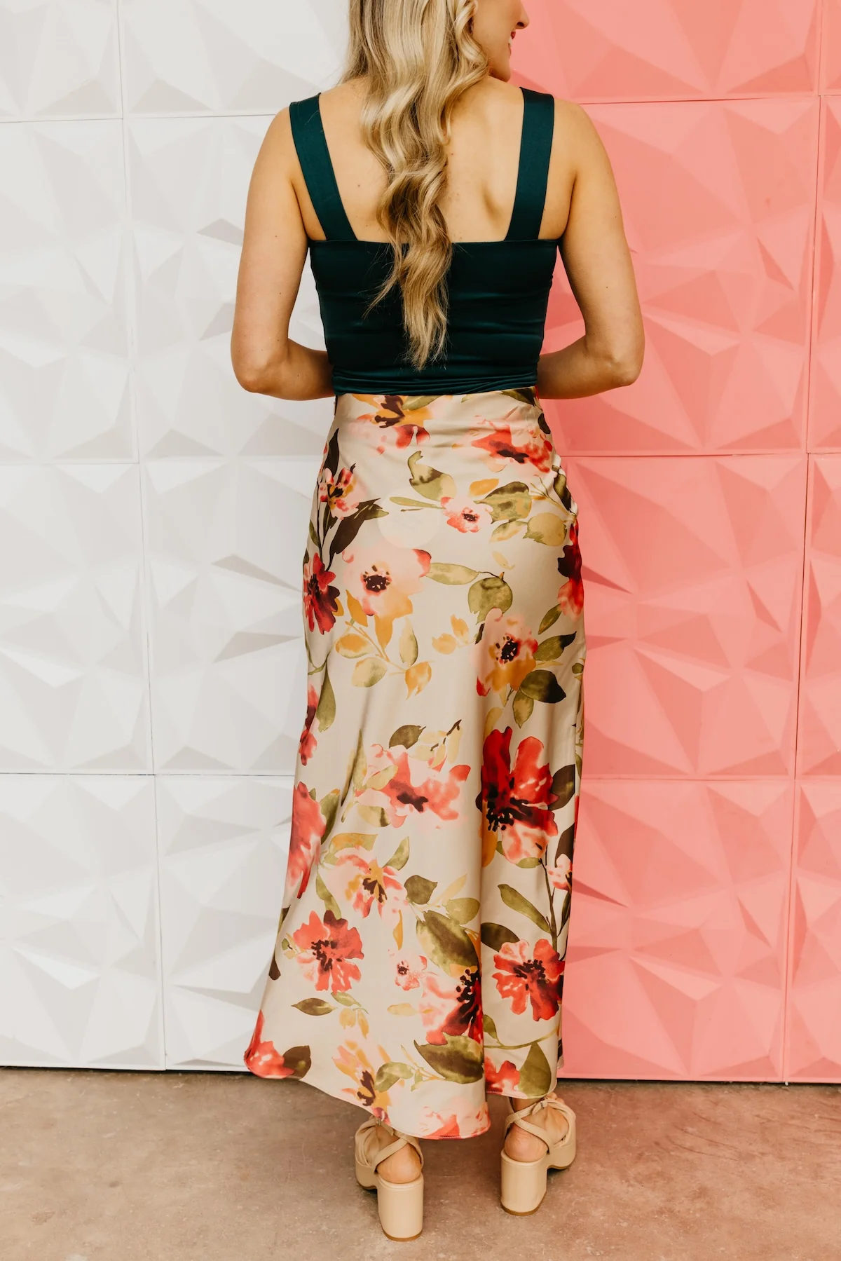The Caden Floral Midi Skirt - Image 4