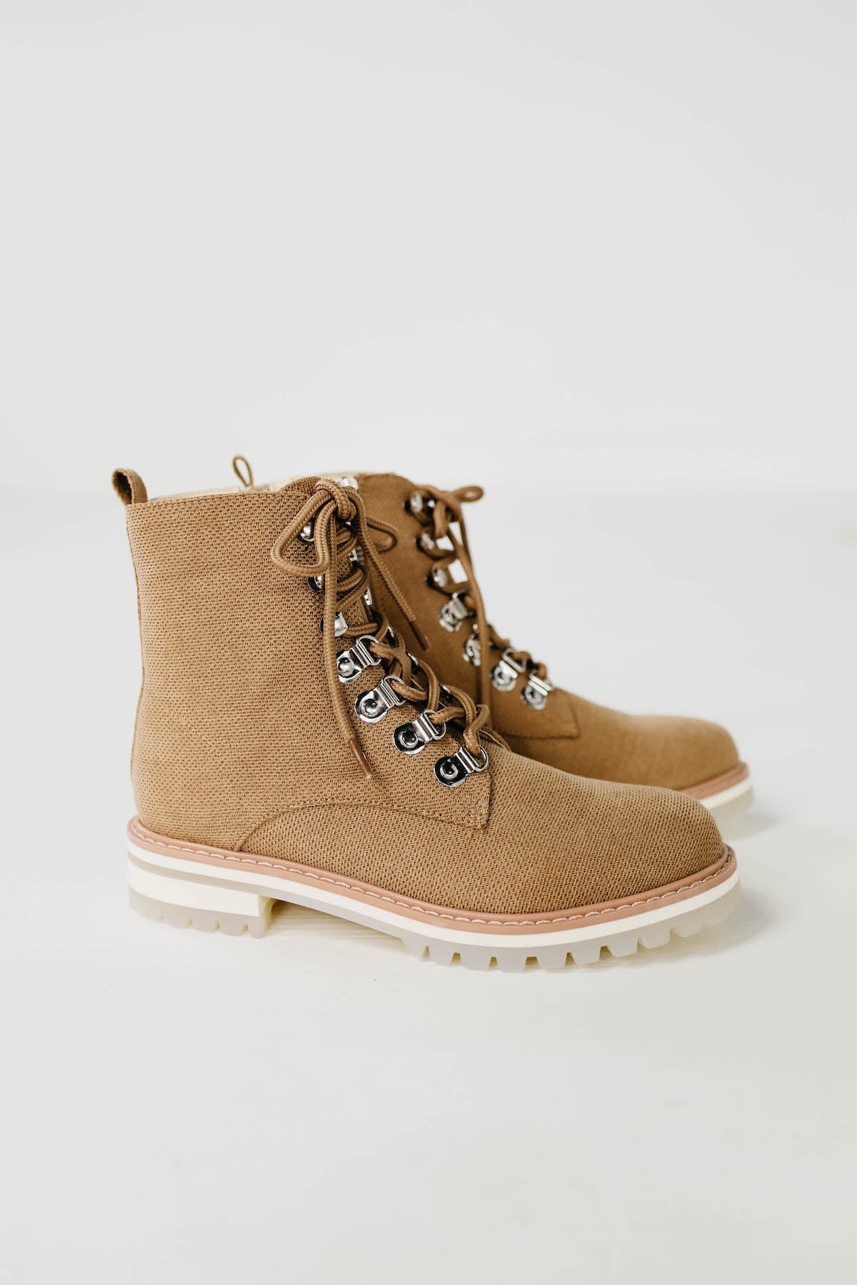 The Camilla Linen Military Bootie | Latte - Image 3