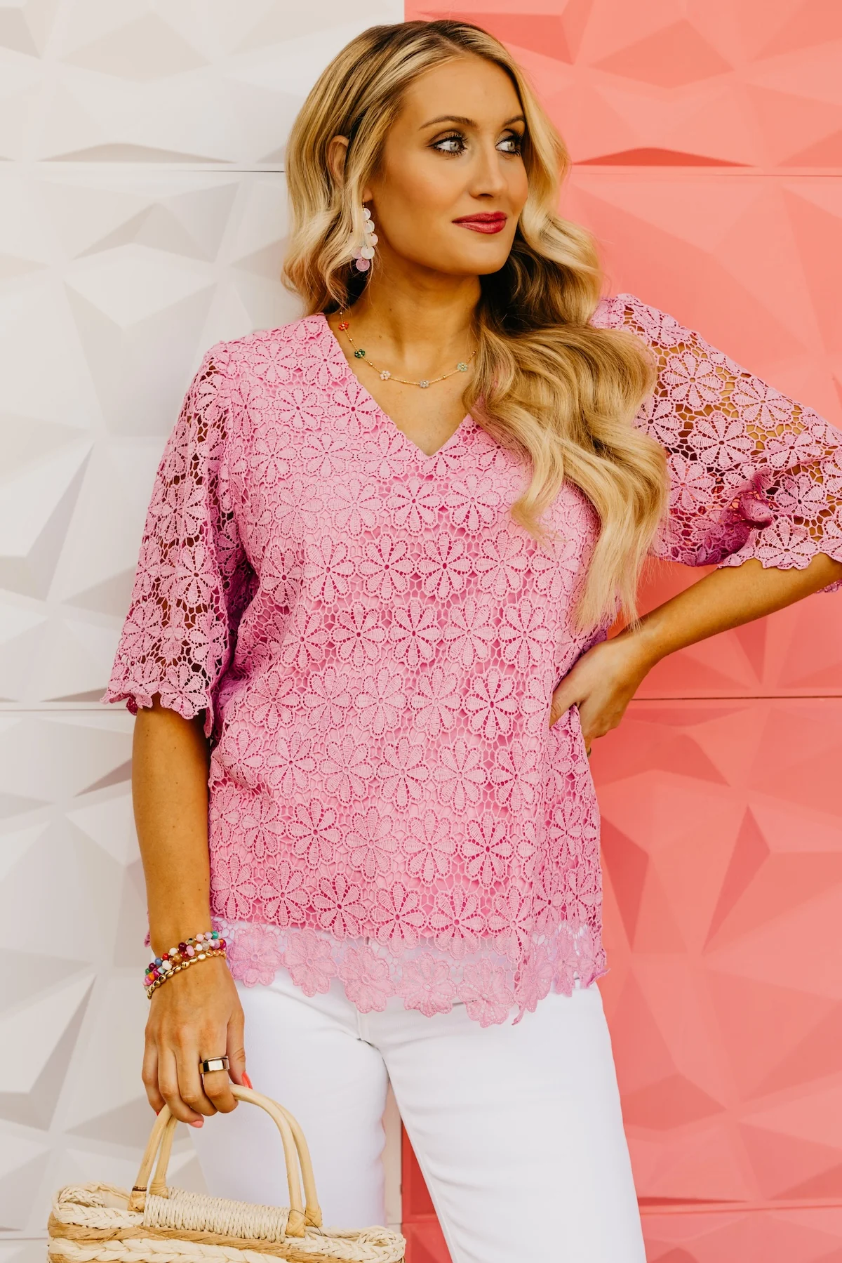 The Cayden Floral Lace Top - Image 5