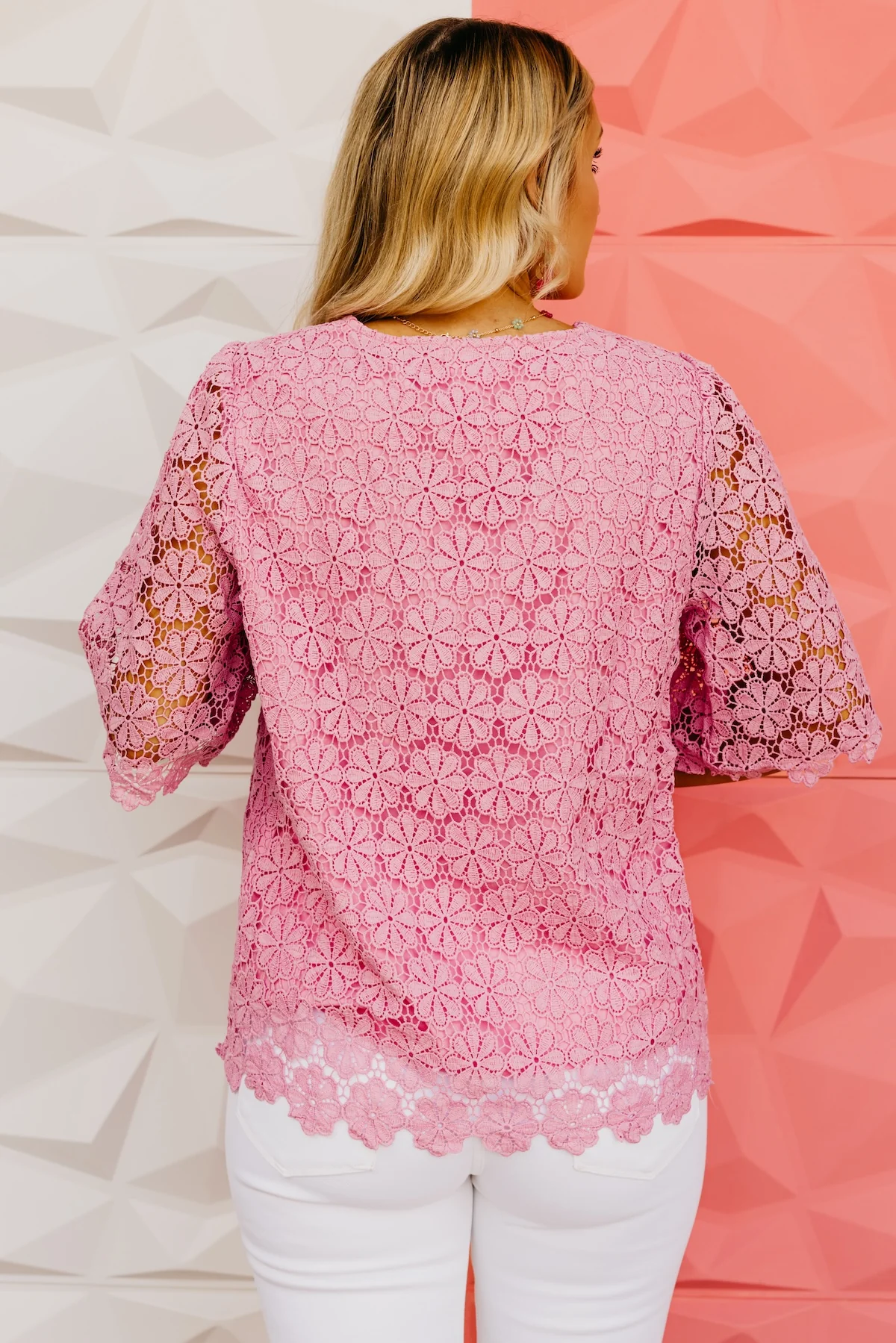 The Cayden Floral Lace Top - Image 9