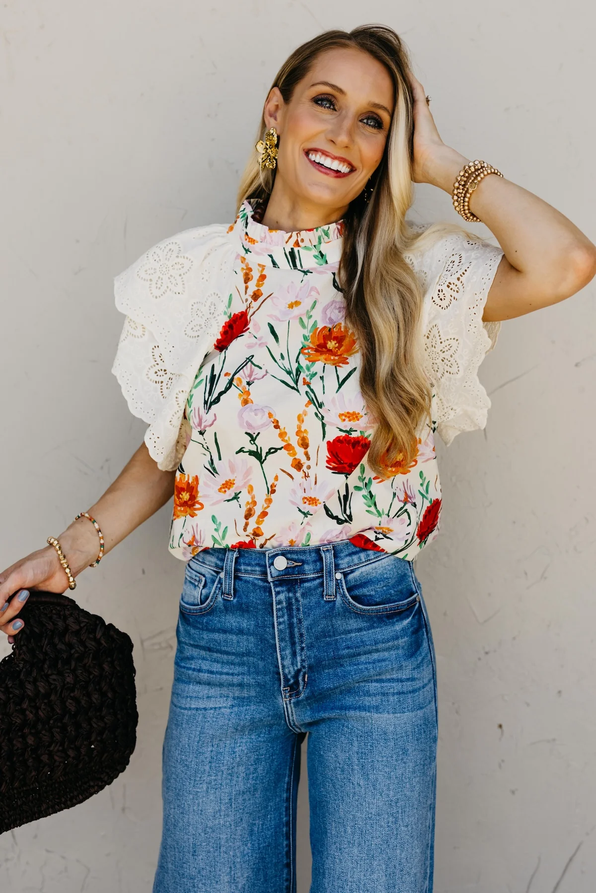 The Celeste Floral Lace Top