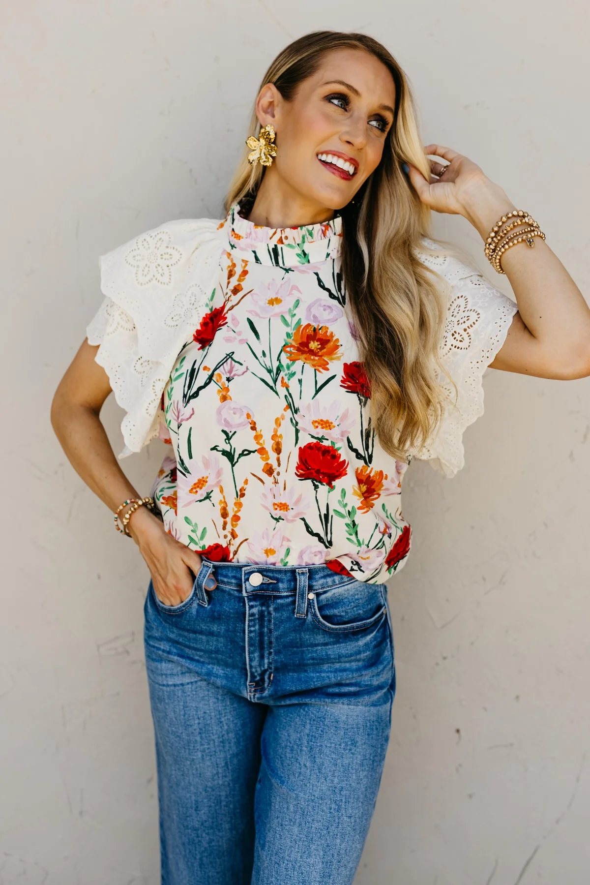 The Celeste Floral Lace Top - Image 7
