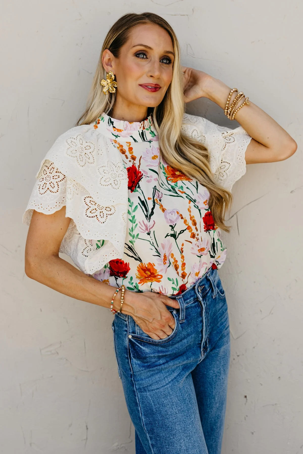 The Celeste Floral Lace Top - Image 8