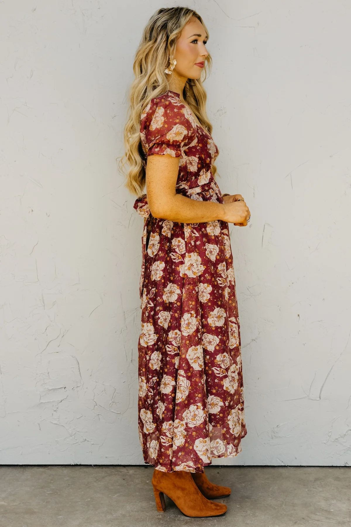 The Chelsea Fall Floral Midi Dress - Image 8